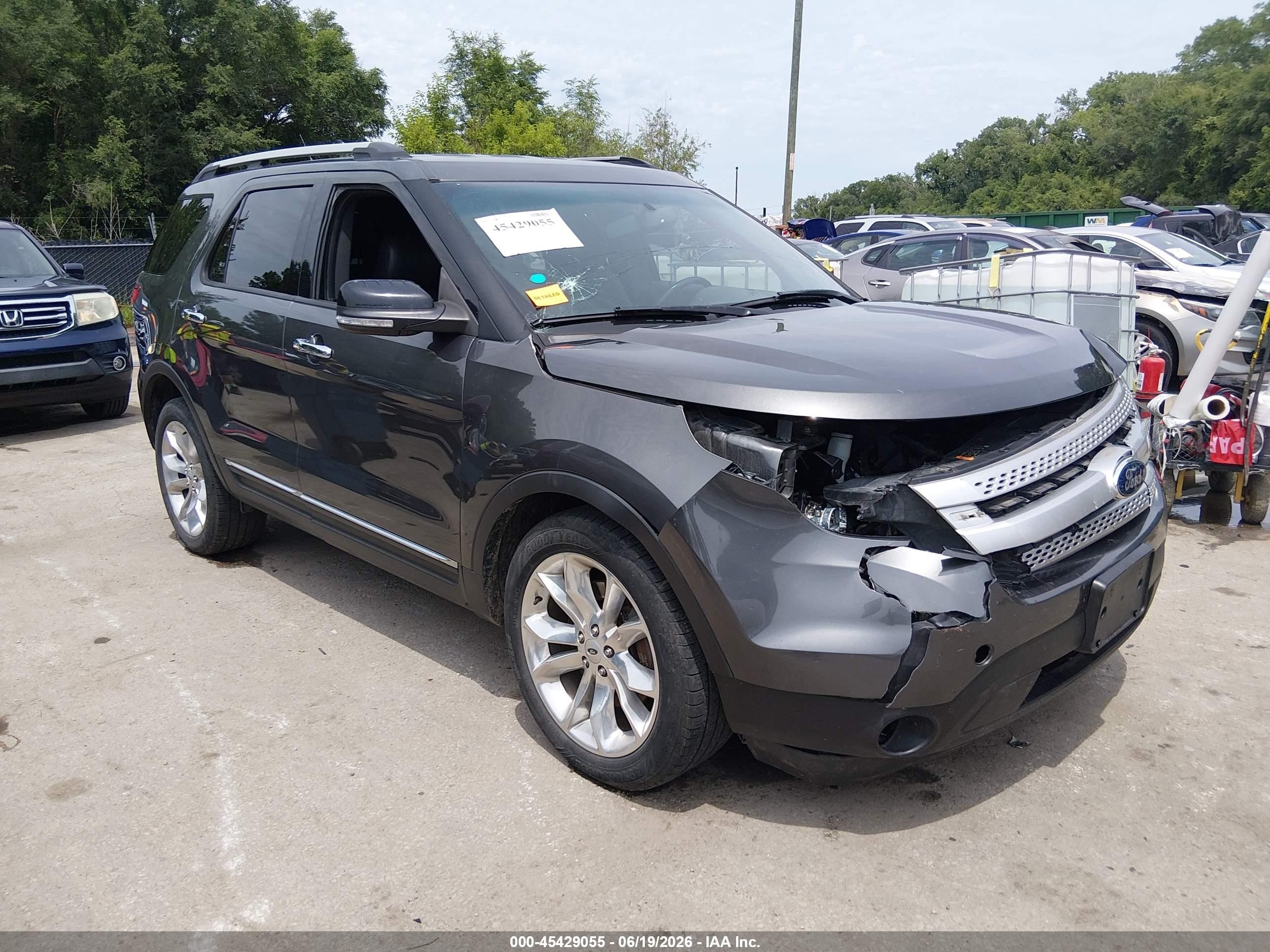 2015 Ford Explorer Xlt Gray vin: 1FM5K8D87FGB10960