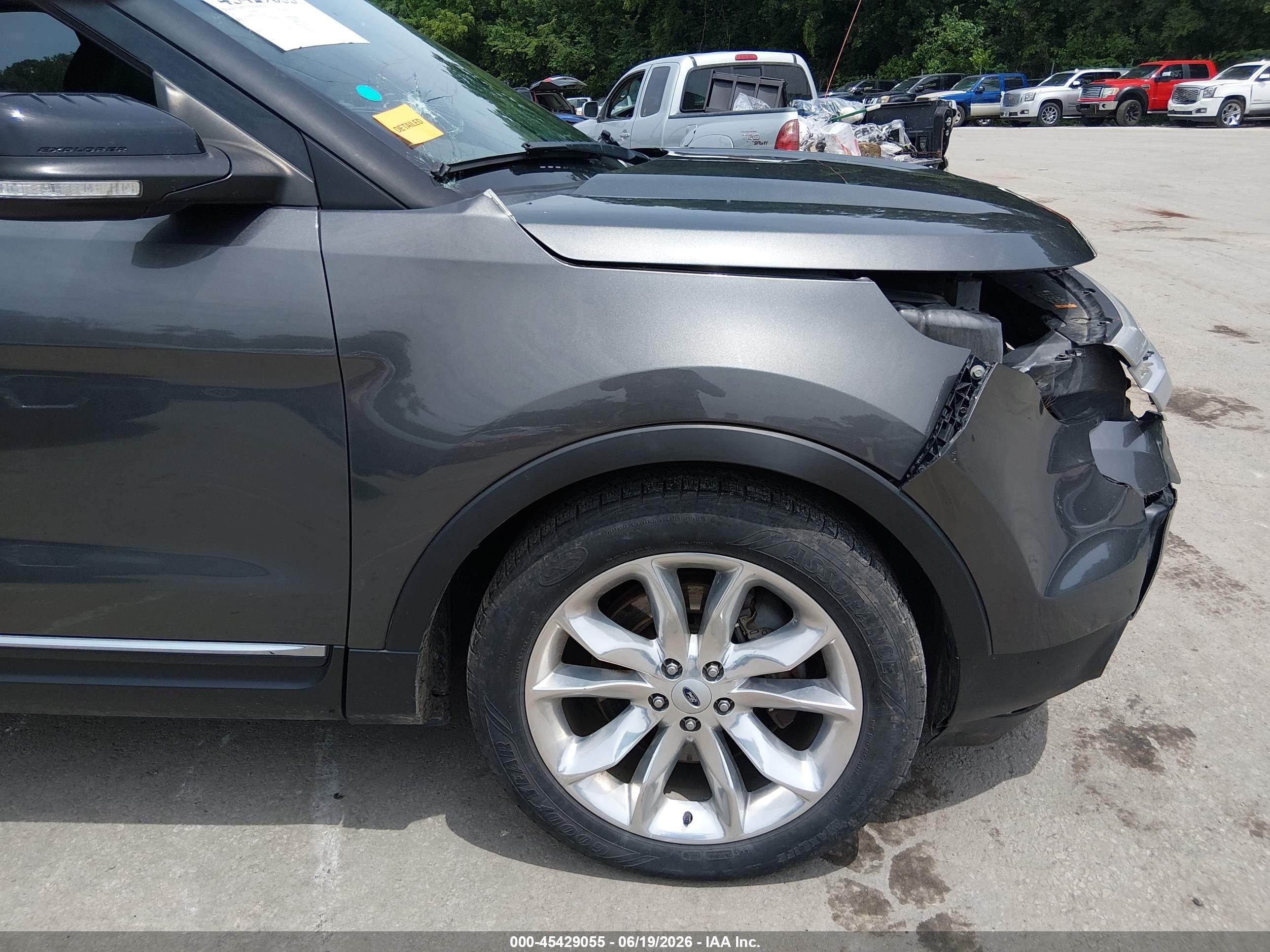 2015 Ford Explorer Xlt Gray vin: 1FM5K8D87FGB10960