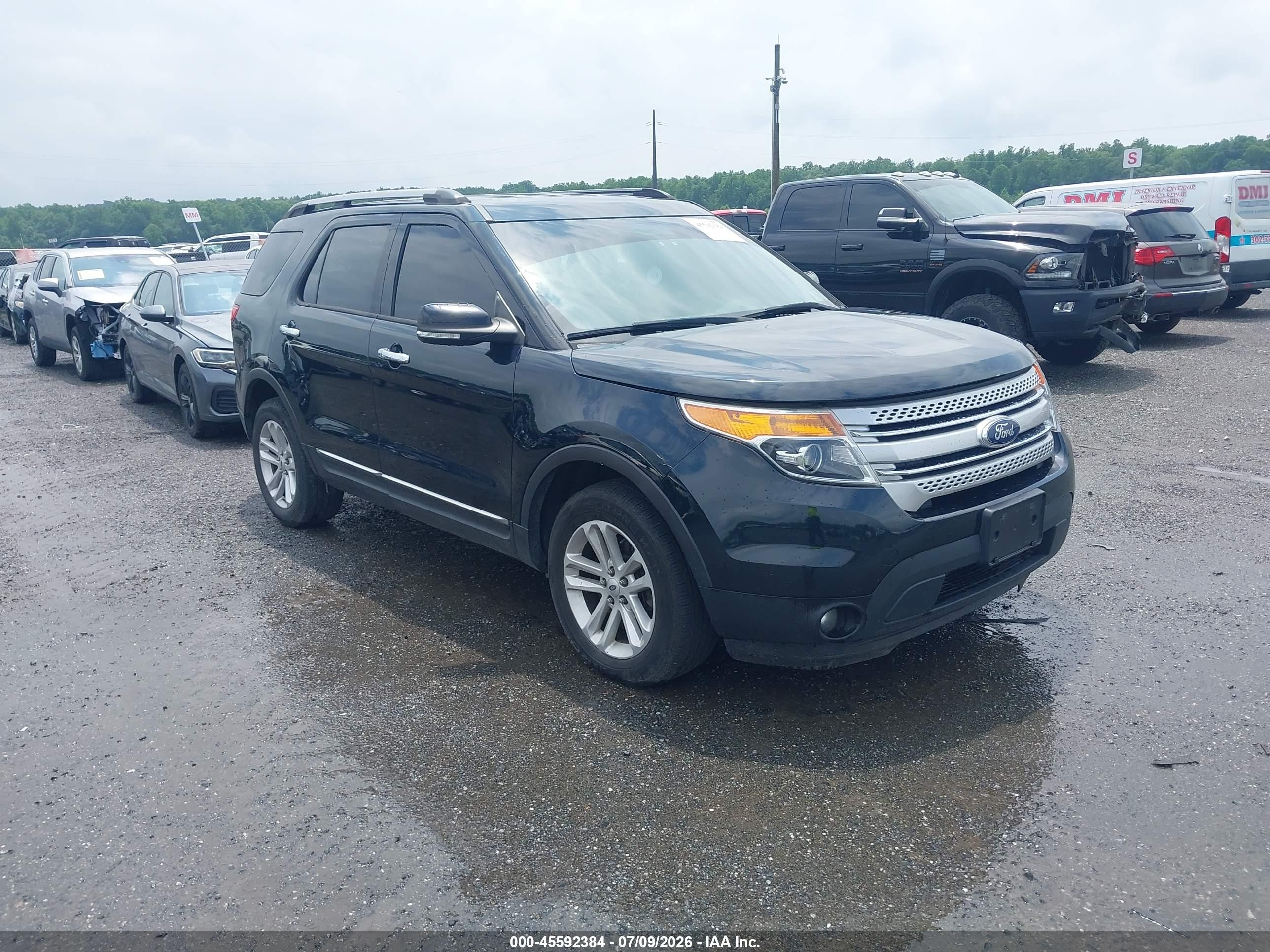 2015 Ford Explorer Xlt Black vin: 1FM5K8D87FGB21523