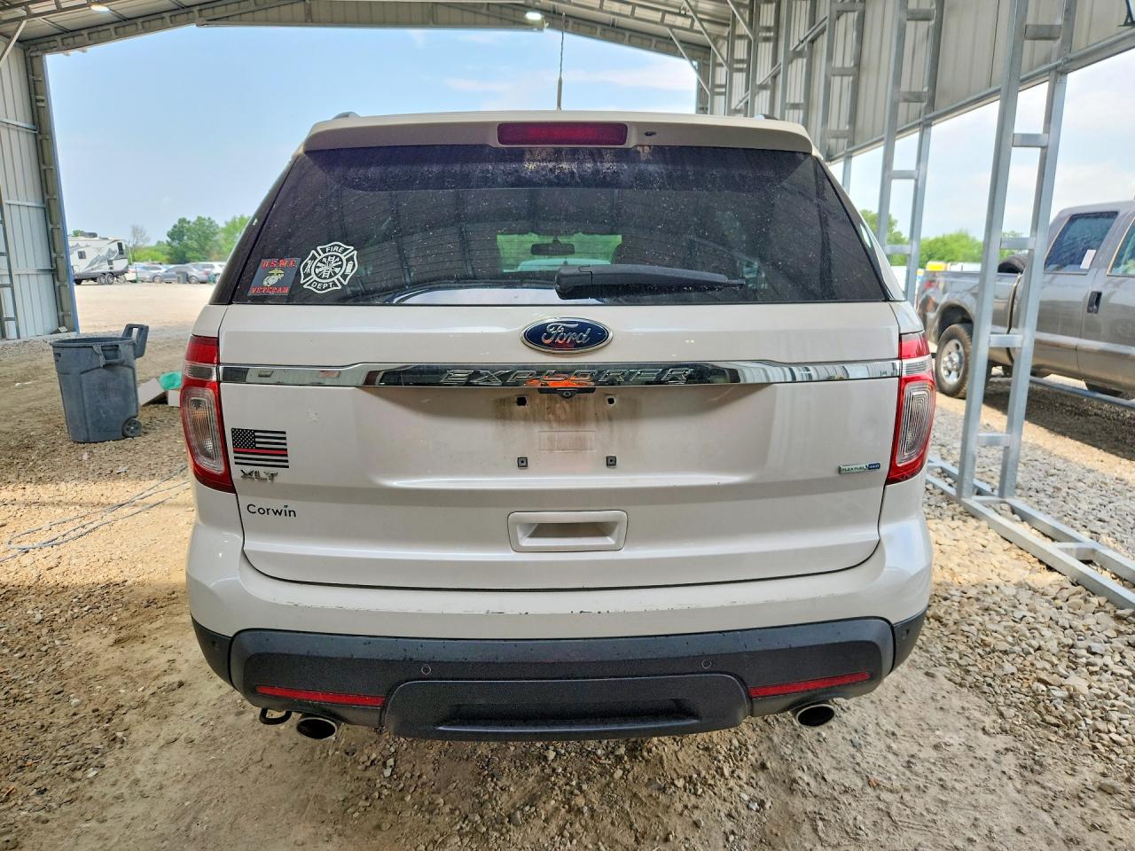2015 Ford Explorer Xlt White vin: 1FM5K8D87FGB39715