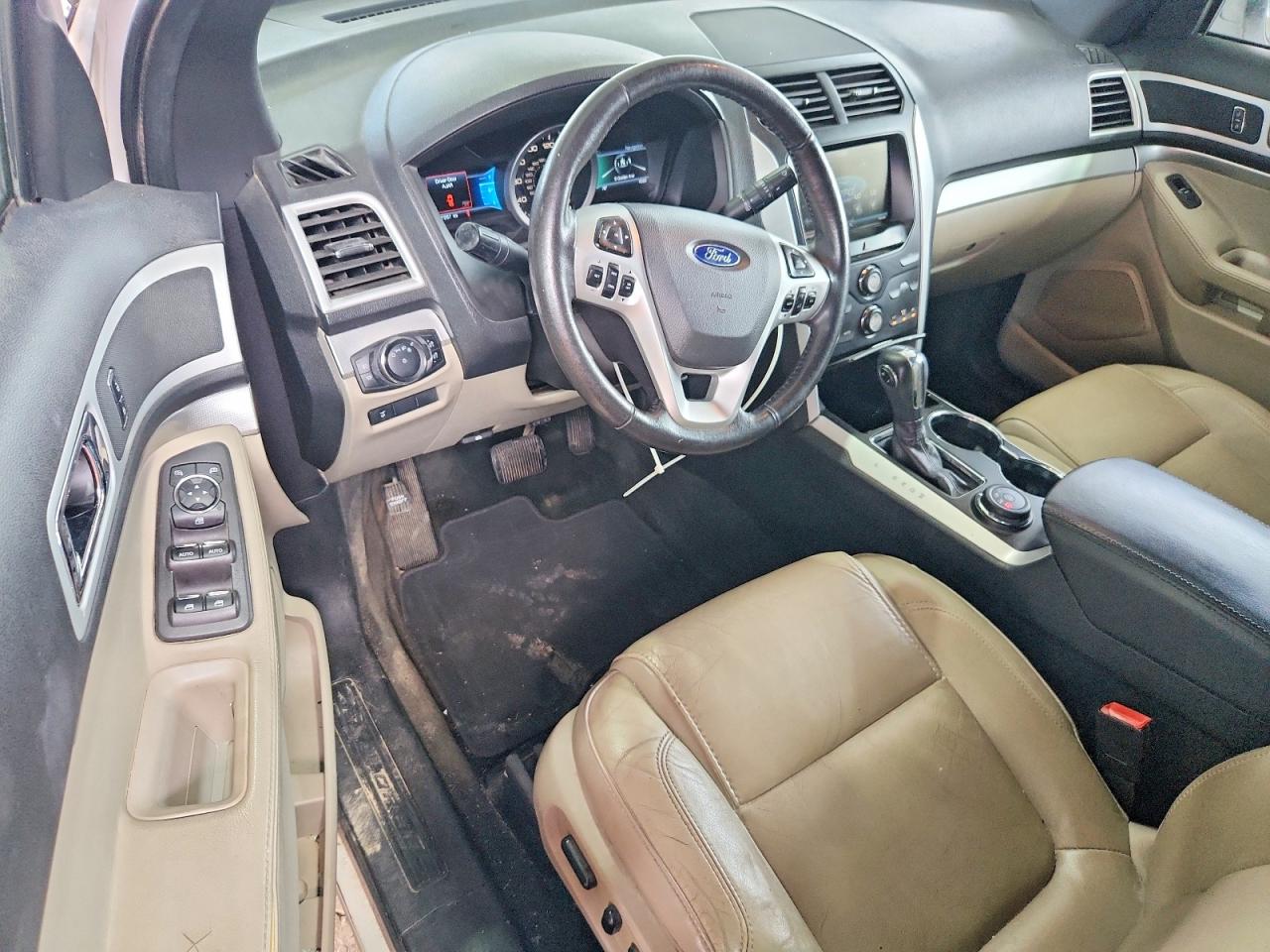 2015 Ford Explorer Xlt White vin: 1FM5K8D87FGB39715