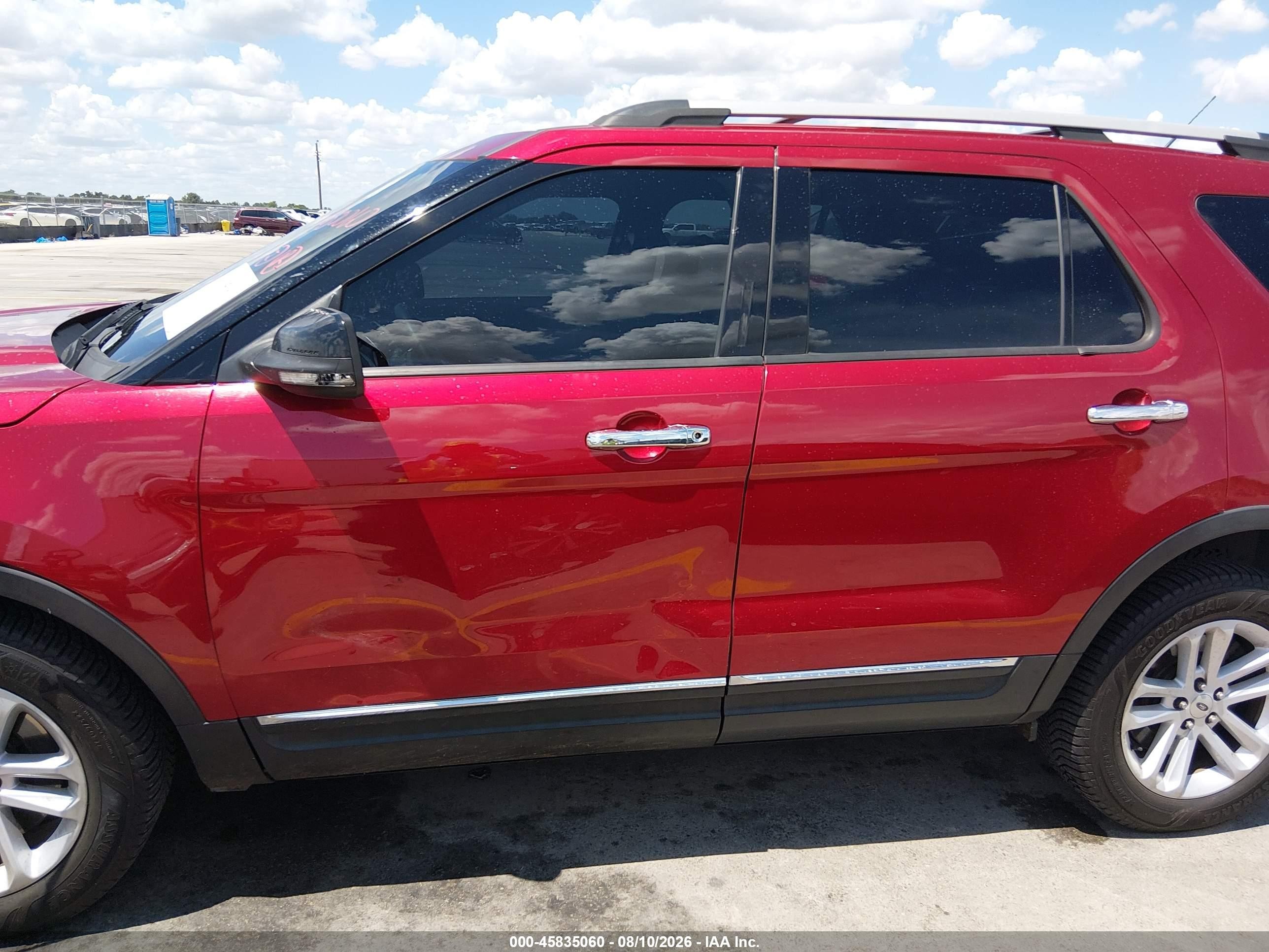 2015 Ford Explorer Xlt Red vin: 1FM5K8D87FGB42548