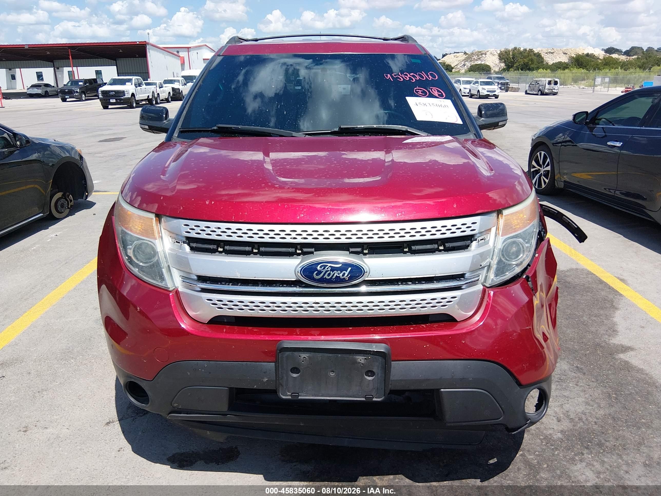 2015 Ford Explorer Xlt Red vin: 1FM5K8D87FGB42548
