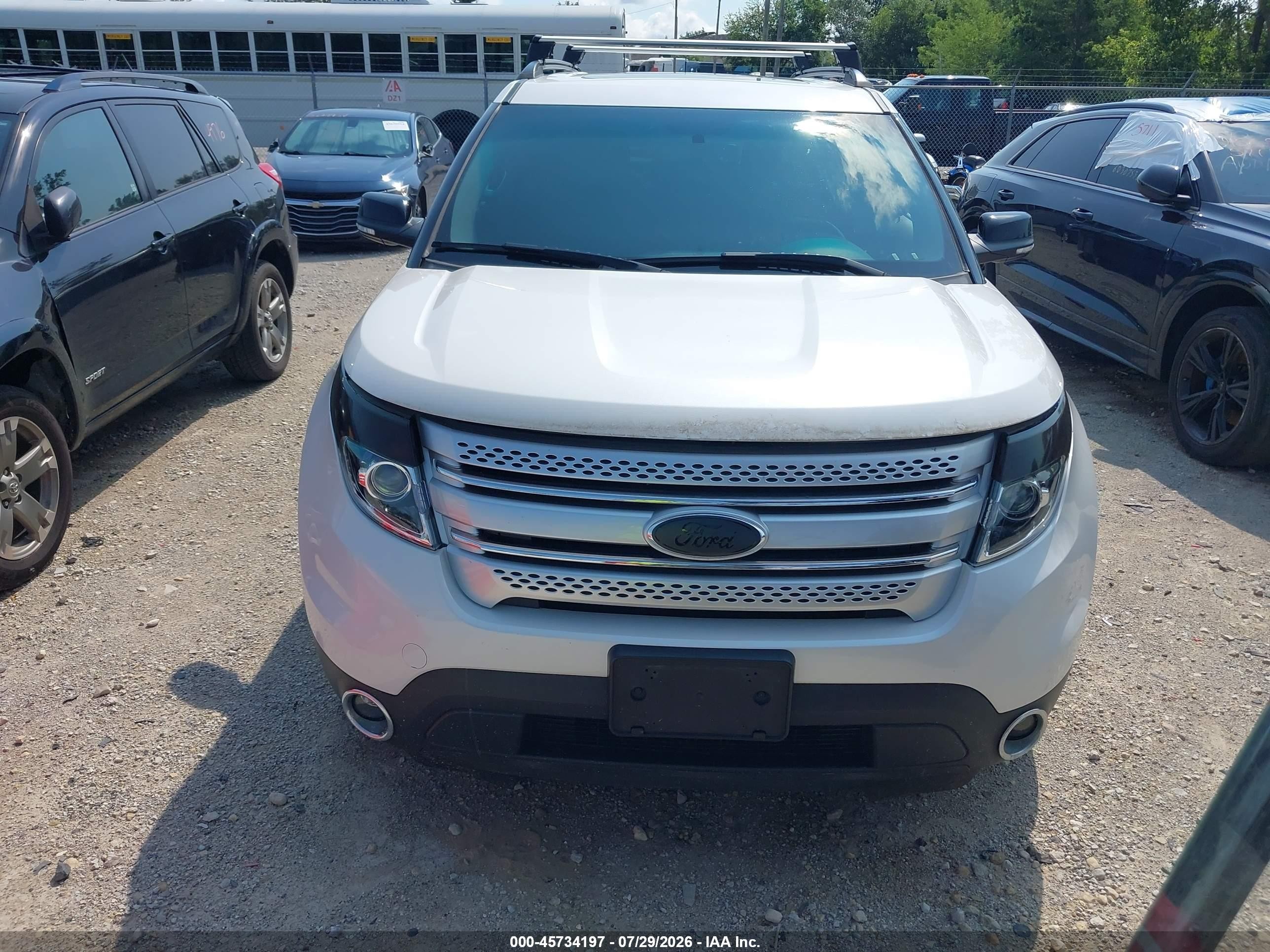 2015 Ford Explorer Xlt White vin: 1FM5K8D87FGC61071