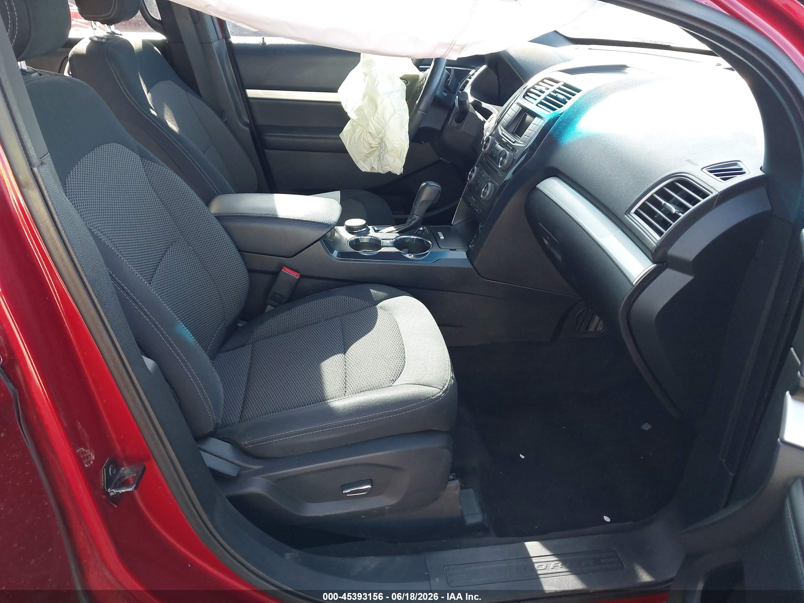 2016 Ford Explorer Xlt Red vin: 1FM5K8D87GGC88630