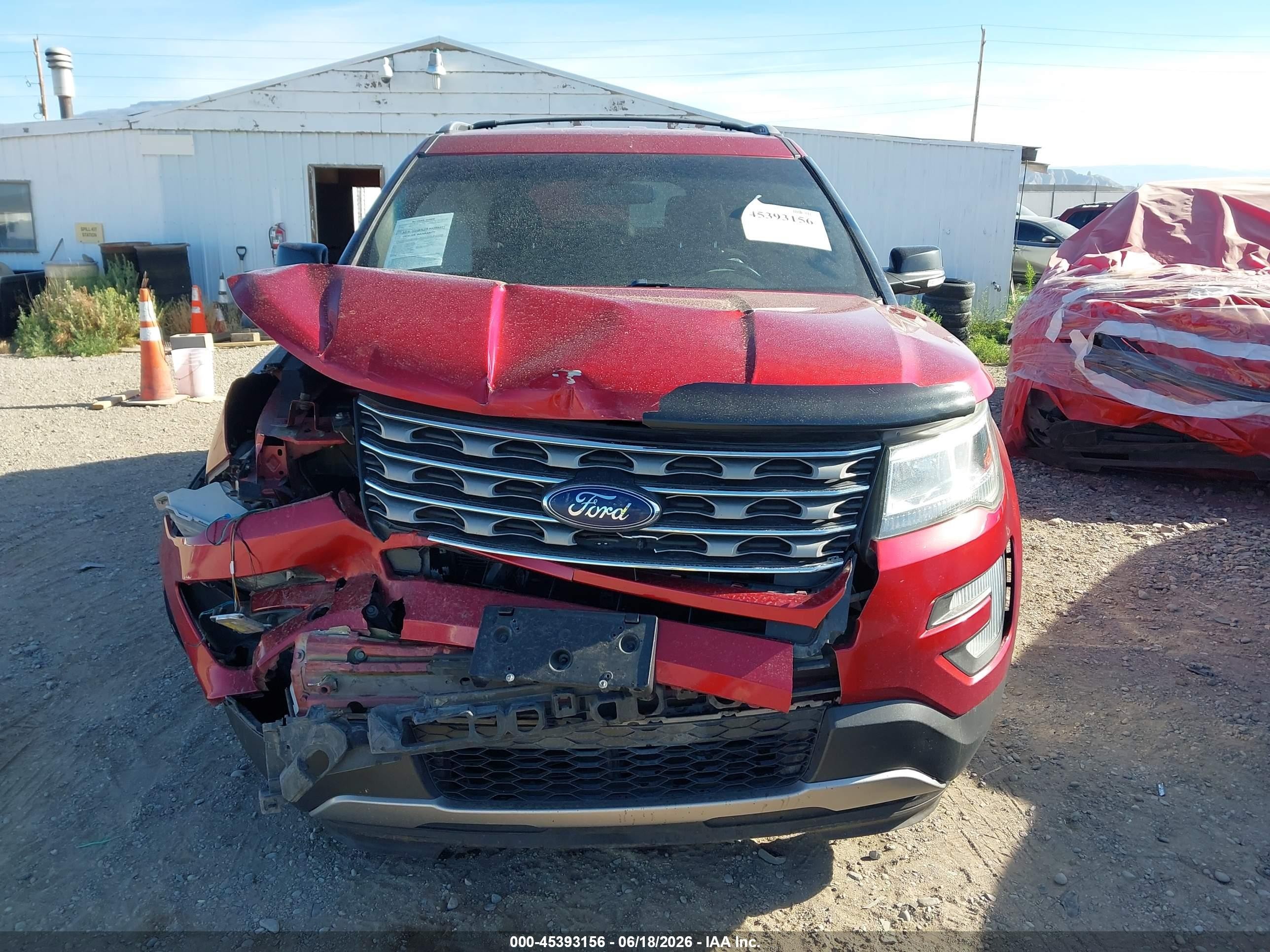 2016 Ford Explorer Xlt Red vin: 1FM5K8D87GGC88630