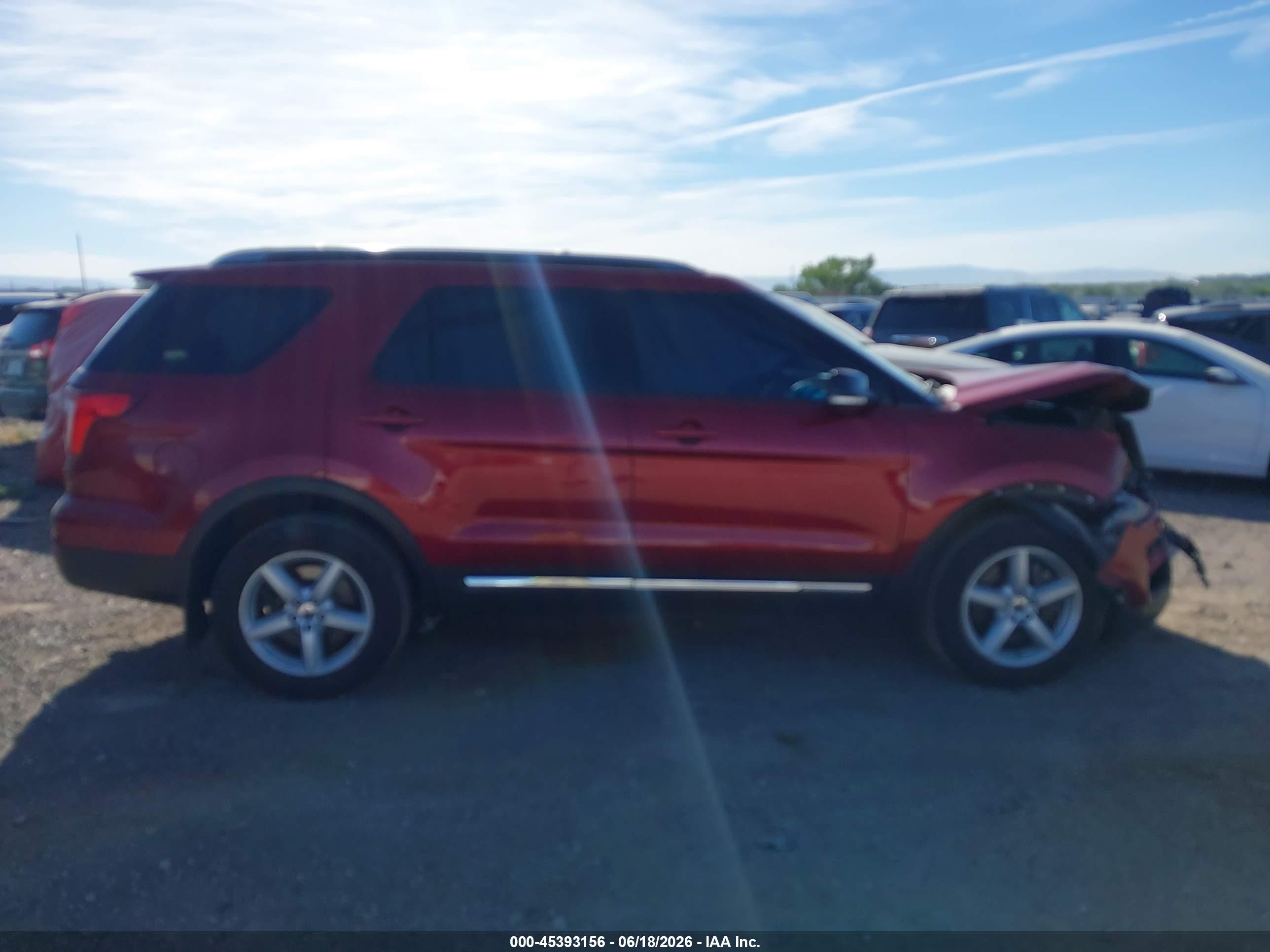 2016 Ford Explorer Xlt Red vin: 1FM5K8D87GGC88630