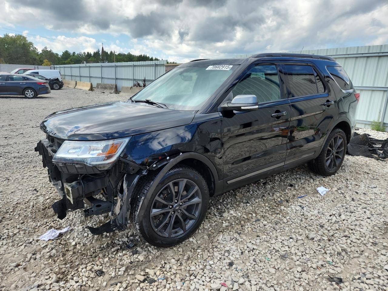 2018 Ford Explorer Xlt Black vin: 1FM5K8D87JGA65835