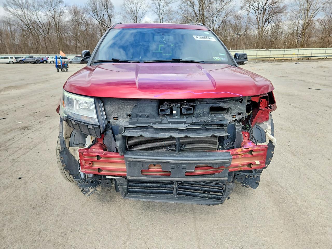 2018 Ford Explorer Xlt Red vin: 1FM5K8D87JGC31917