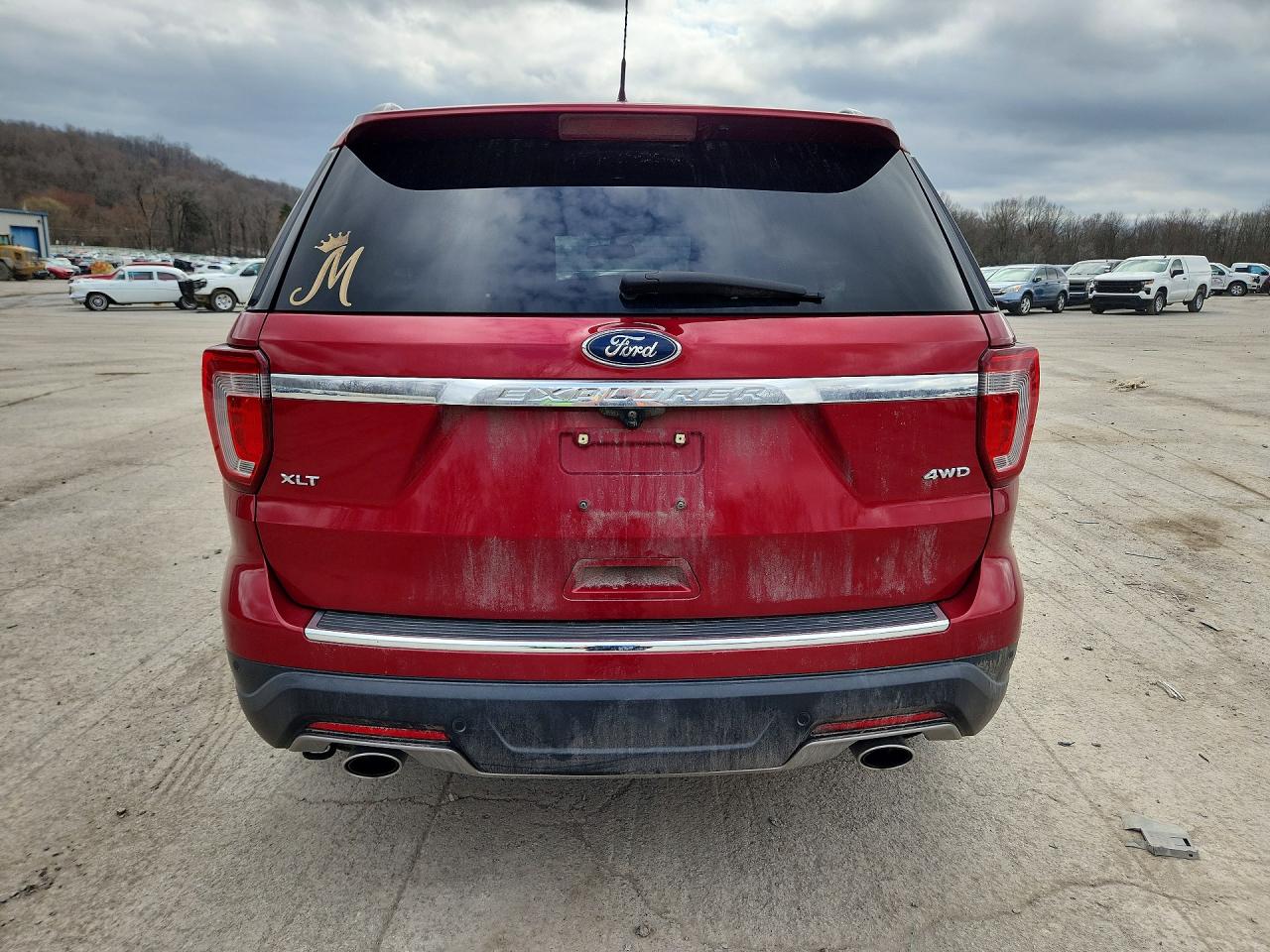 2018 Ford Explorer Xlt Red vin: 1FM5K8D87JGC31917