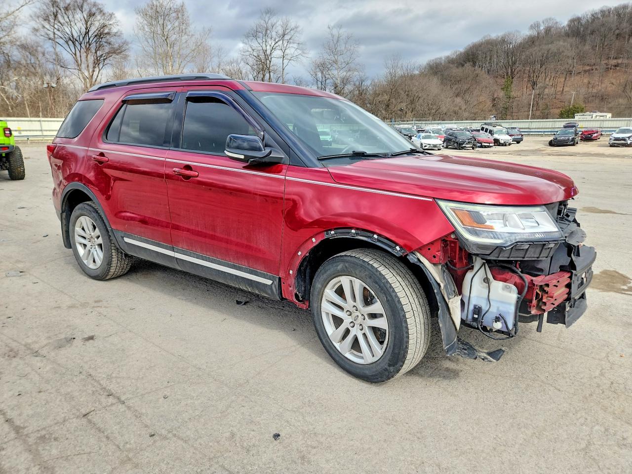 2018 Ford Explorer Xlt Red vin: 1FM5K8D87JGC31917