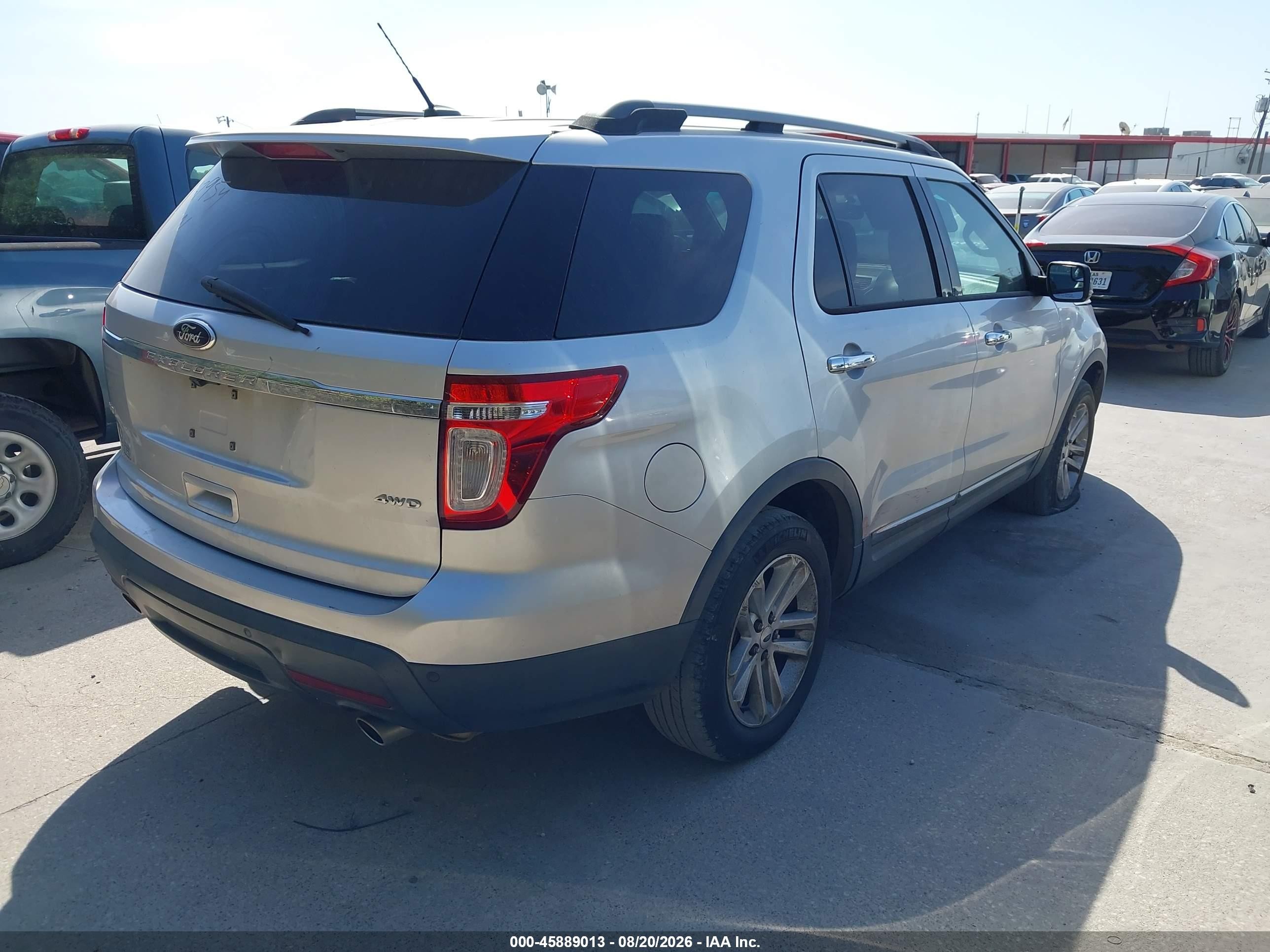 2013 Ford Explorer Xlt Gray vin: 1FM5K8D88DGA67954