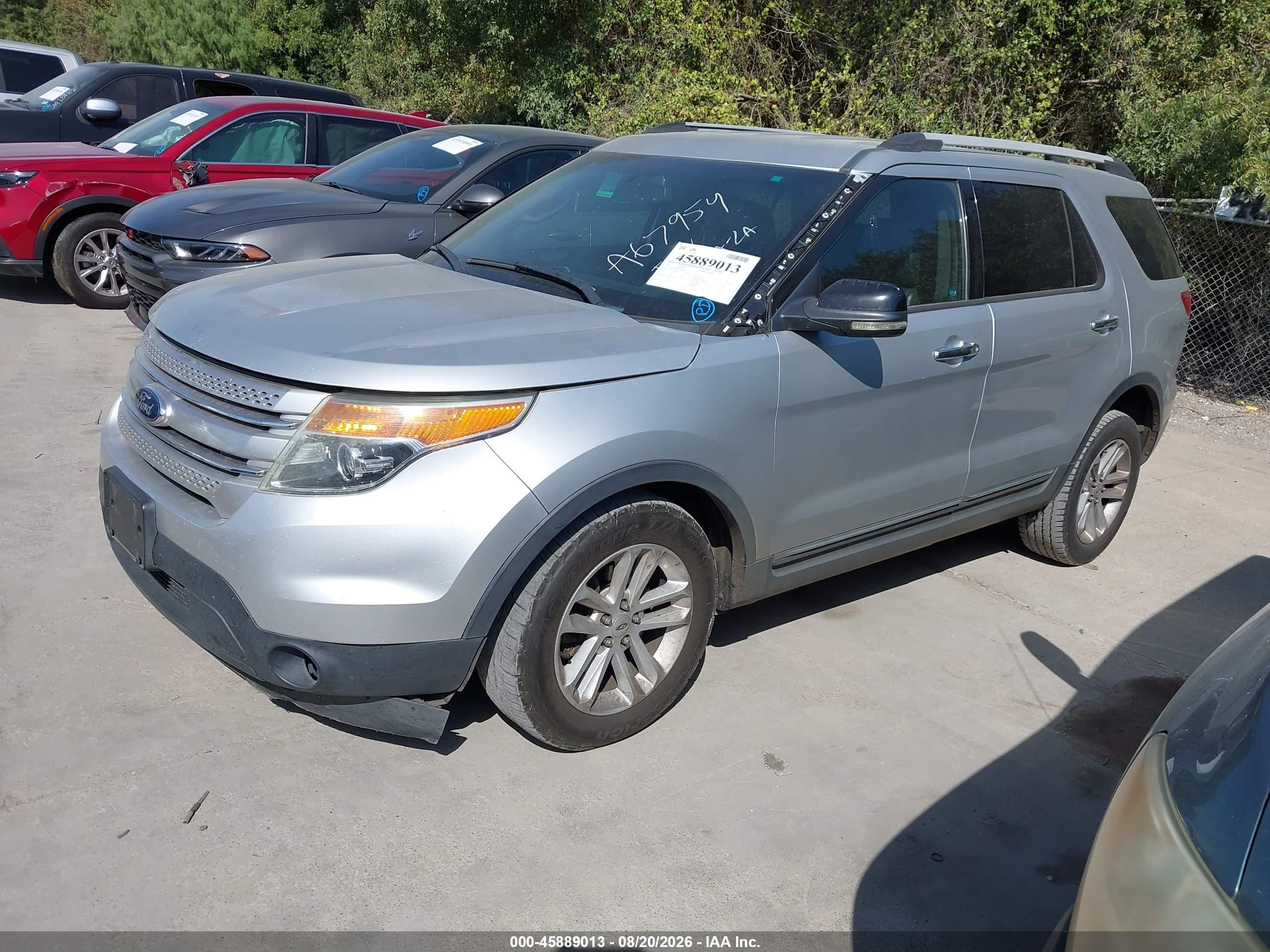 2013 Ford Explorer Xlt Gray vin: 1FM5K8D88DGA67954