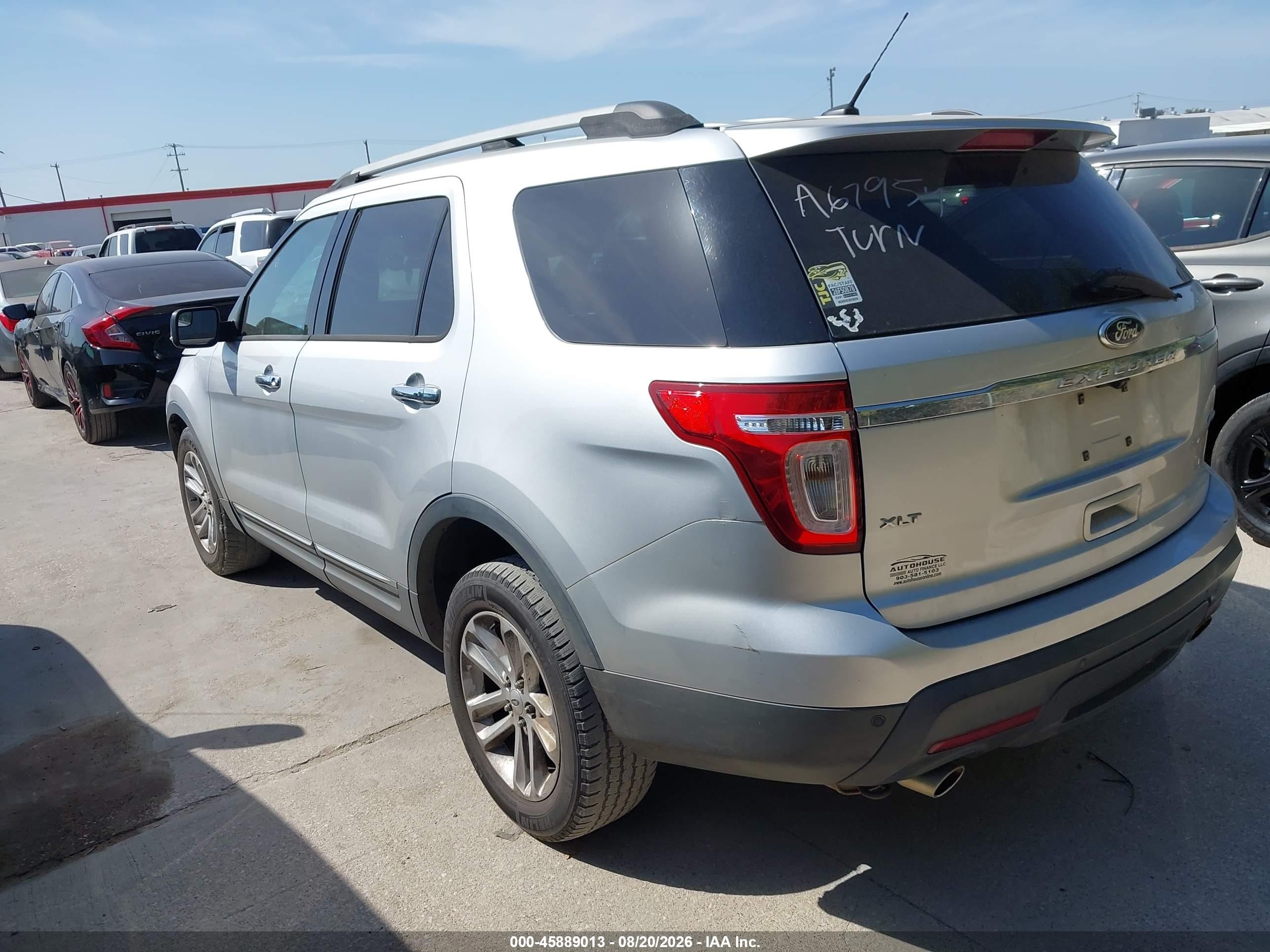 2013 Ford Explorer Xlt Gray vin: 1FM5K8D88DGA67954