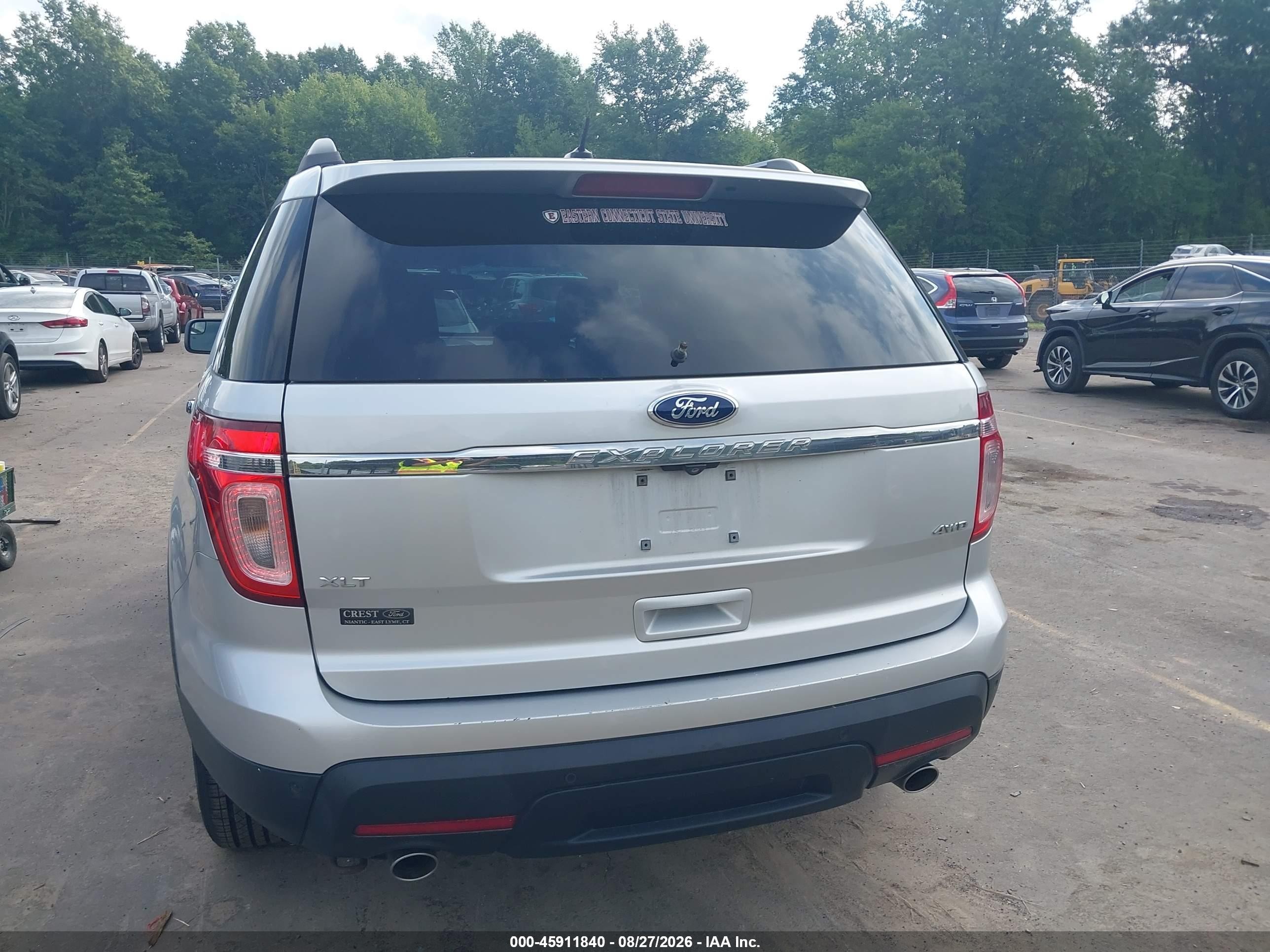 2013 Ford Explorer Xlt Silver vin: 1FM5K8D88DGA86228