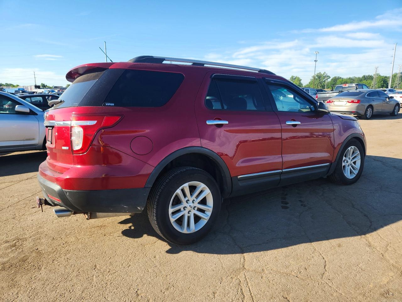 2013 Ford Explorer Xlt Red vin: 1FM5K8D88DGA90067