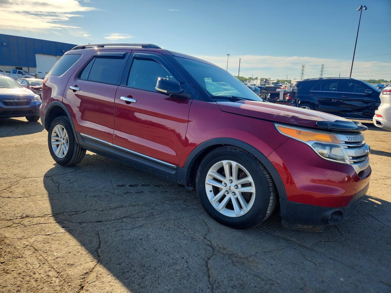 2013 Ford Explorer Xlt Red vin: 1FM5K8D88DGA90067
