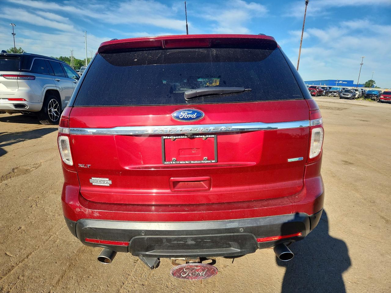 2013 Ford Explorer Xlt Red vin: 1FM5K8D88DGA90067
