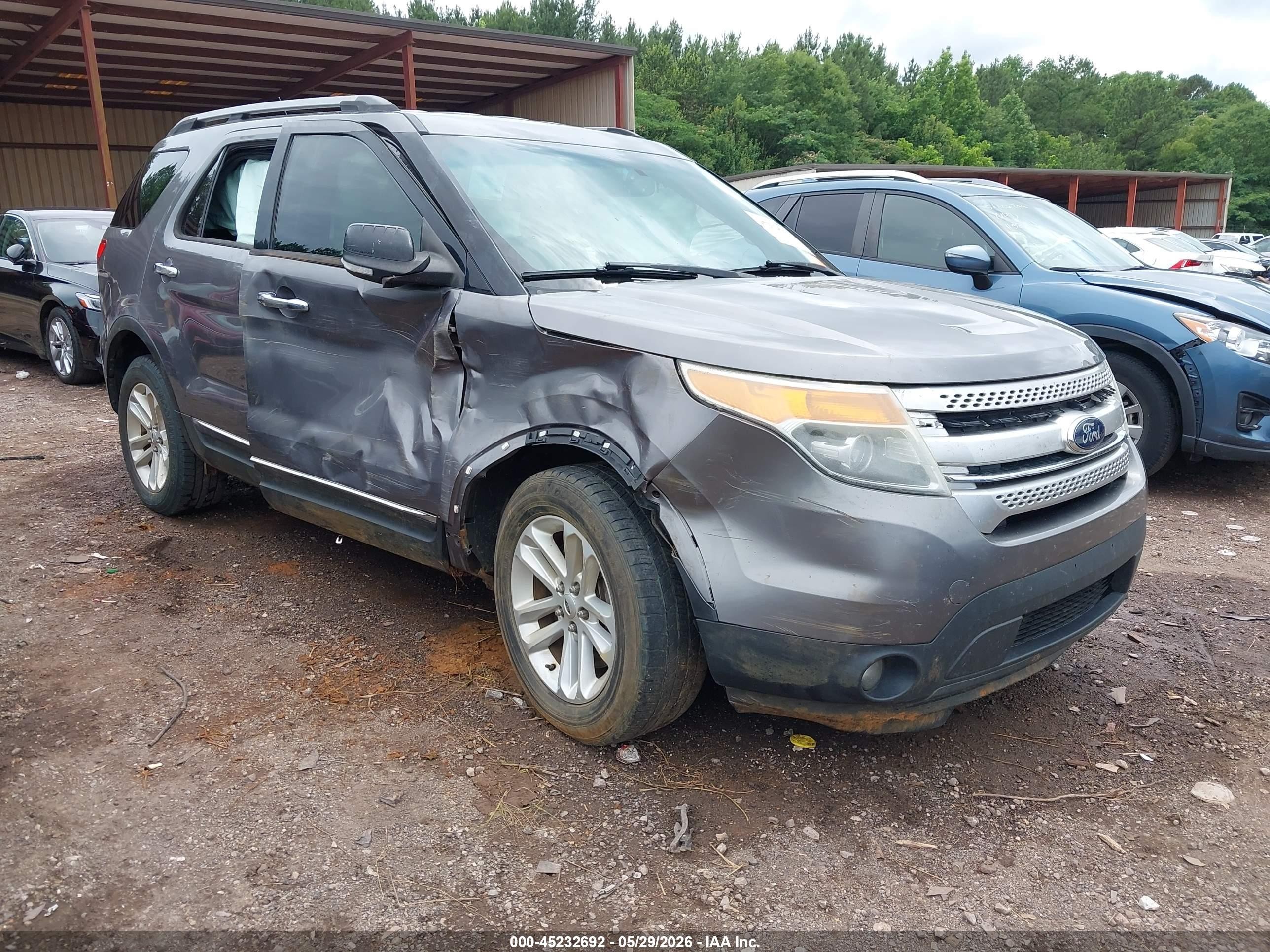 2013 Ford Explorer Xlt Gray vin: 1FM5K8D88DGC52960