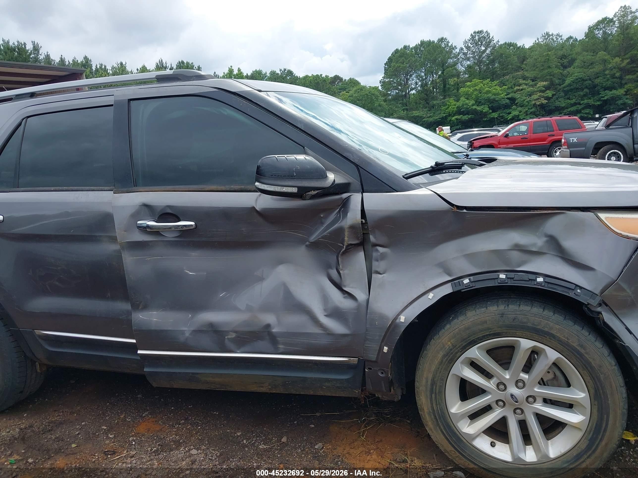 2013 Ford Explorer Xlt Gray vin: 1FM5K8D88DGC52960