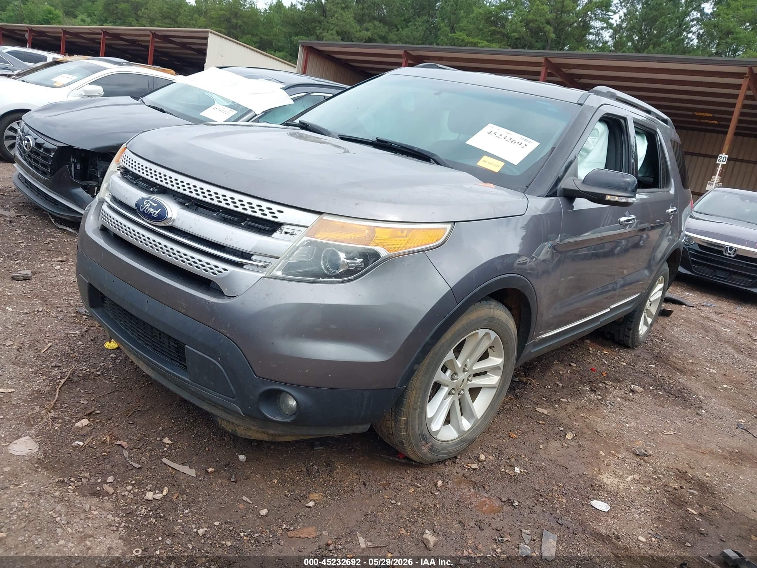 2013 Ford Explorer Xlt Gray vin: 1FM5K8D88DGC52960