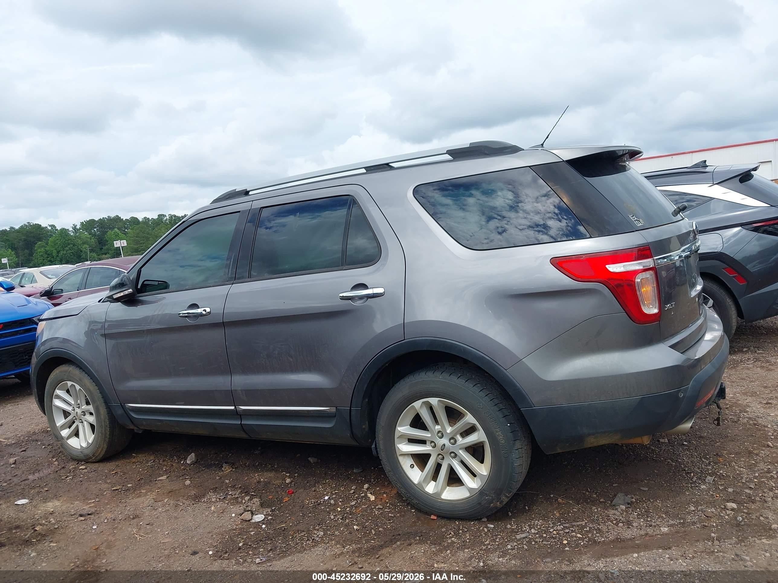 2013 Ford Explorer Xlt Gray vin: 1FM5K8D88DGC52960