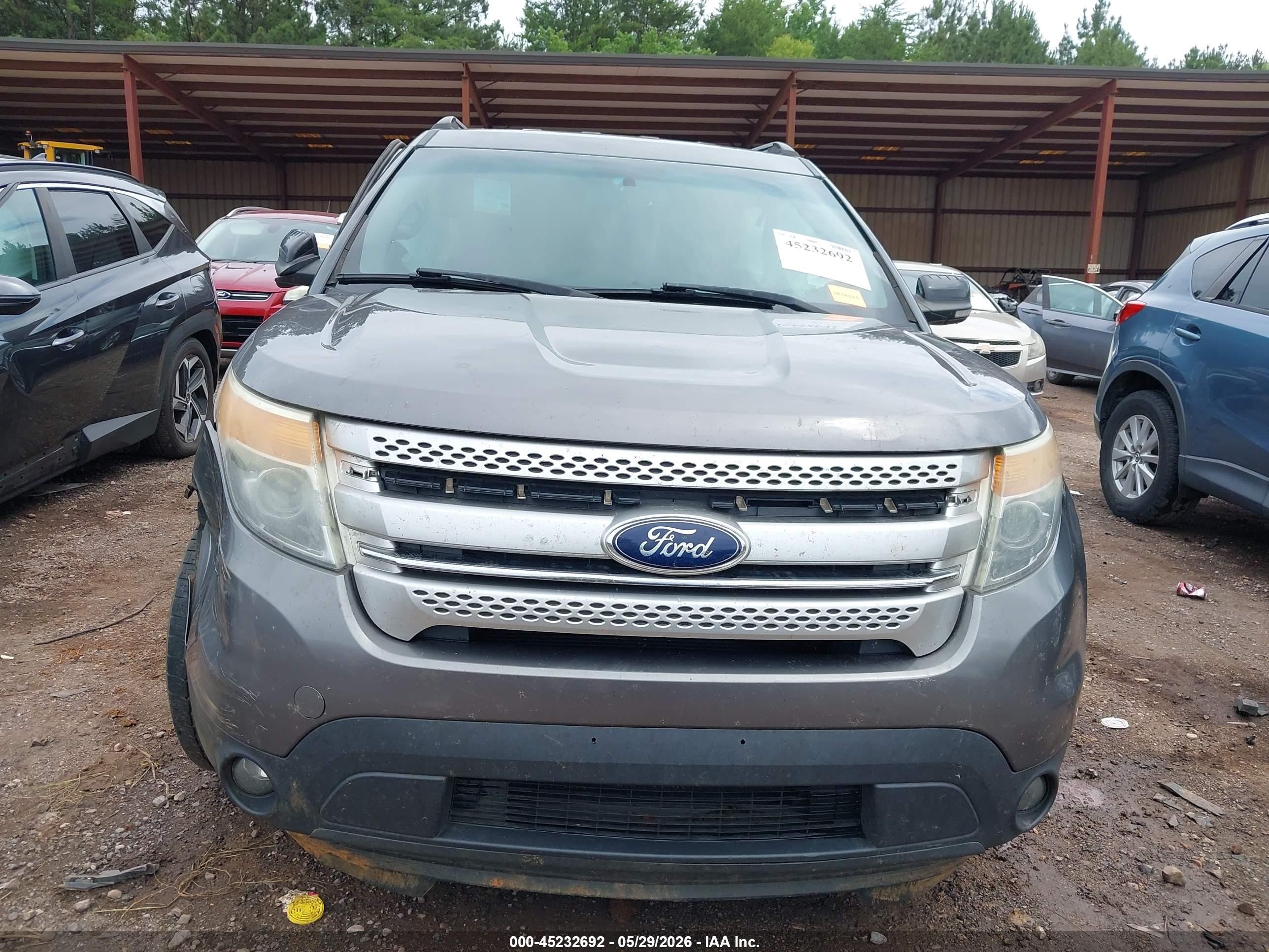 2013 Ford Explorer Xlt Gray vin: 1FM5K8D88DGC52960