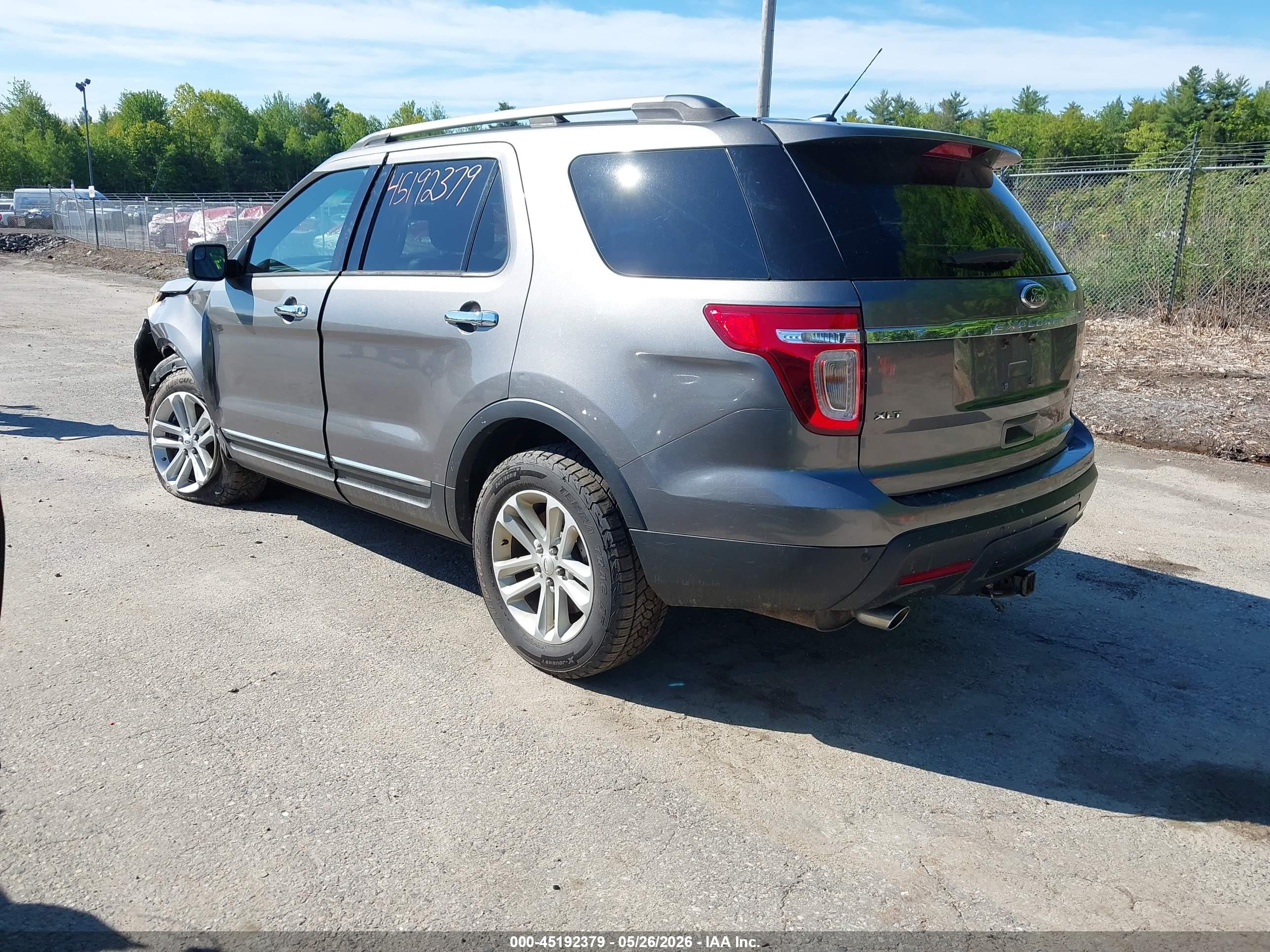 2013 Ford Explorer Xlt Gray vin: 1FM5K8D88DGC56054