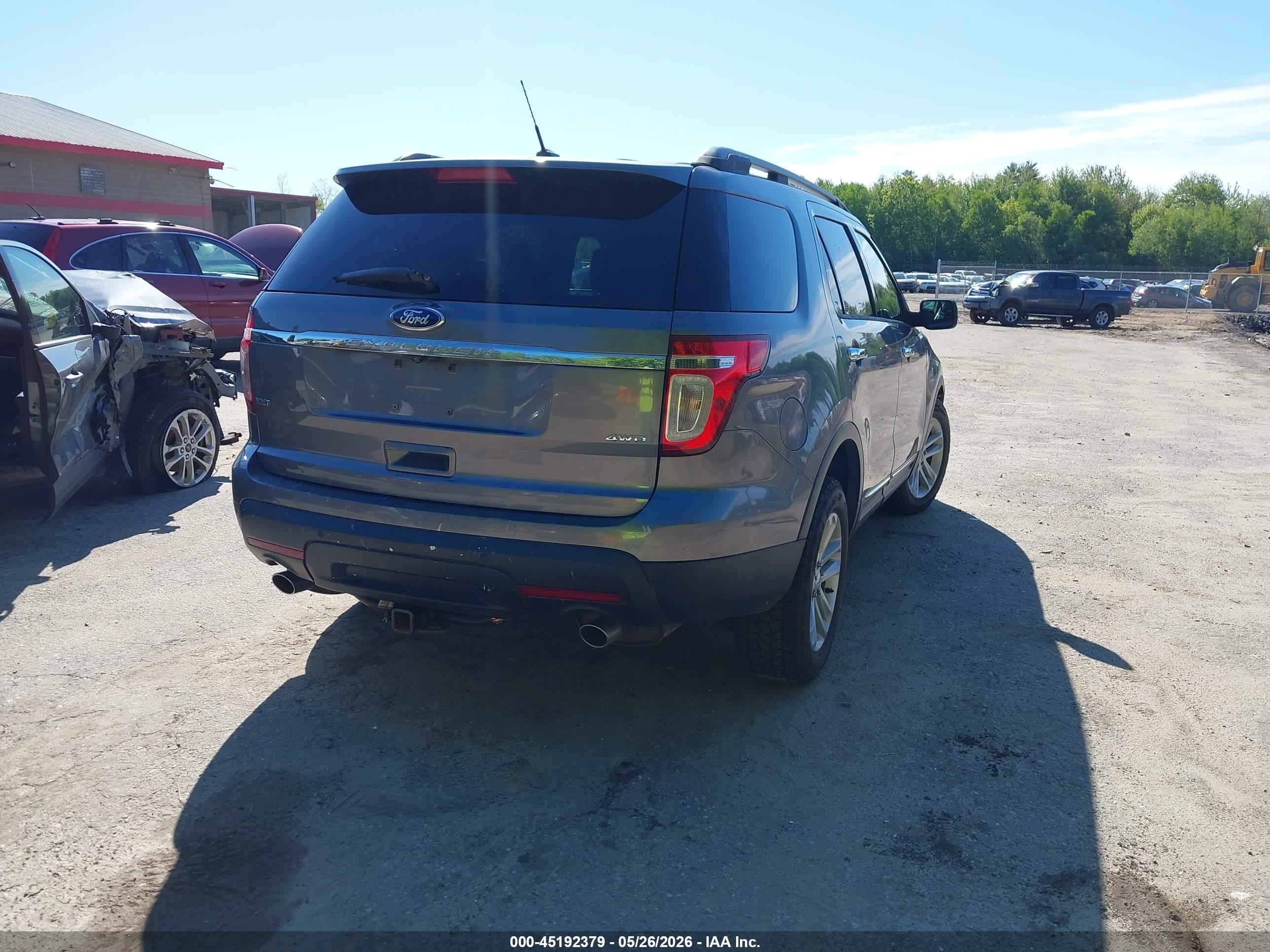 2013 Ford Explorer Xlt Gray vin: 1FM5K8D88DGC56054