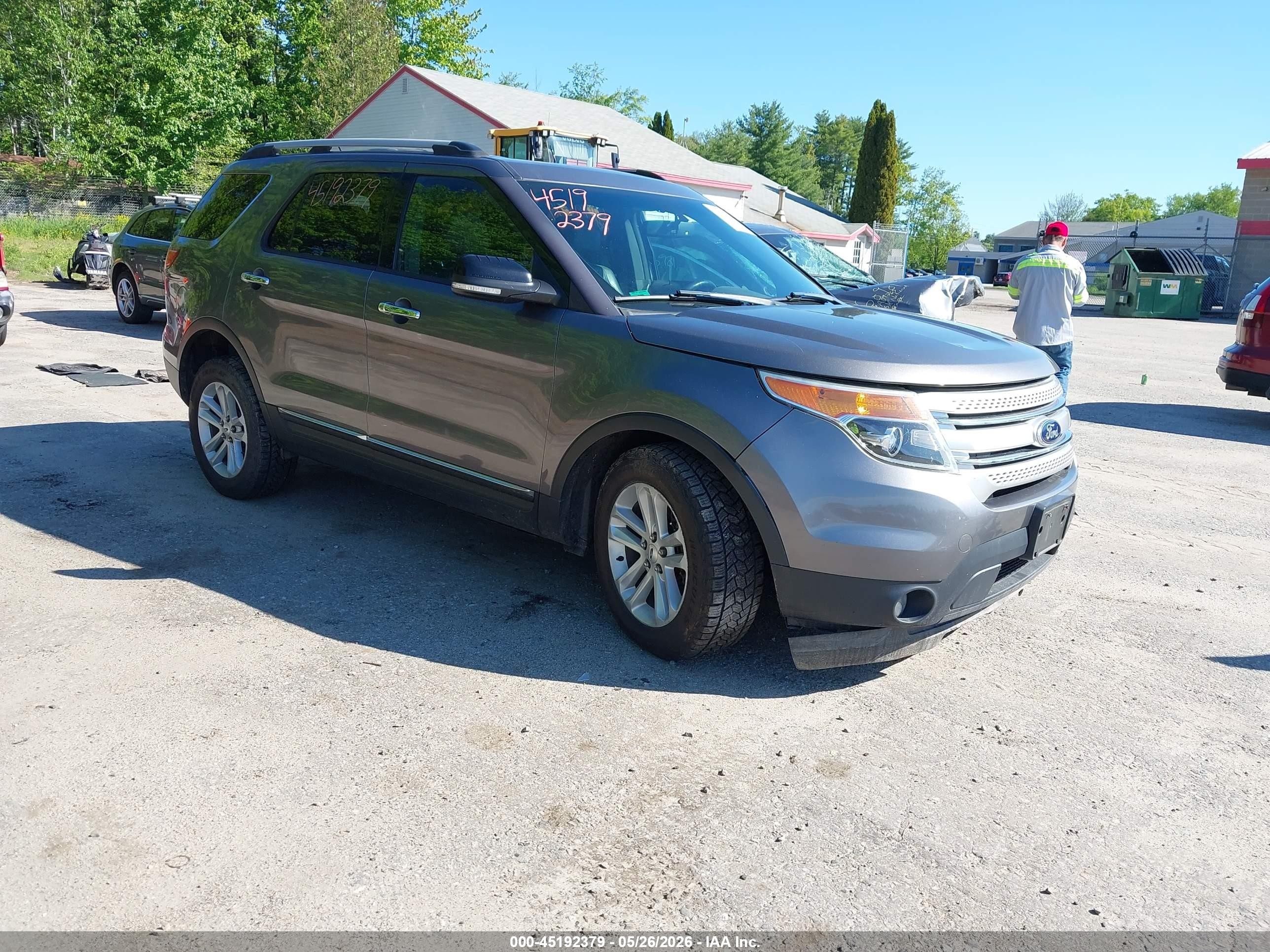 2013 Ford Explorer Xlt Gray vin: 1FM5K8D88DGC56054