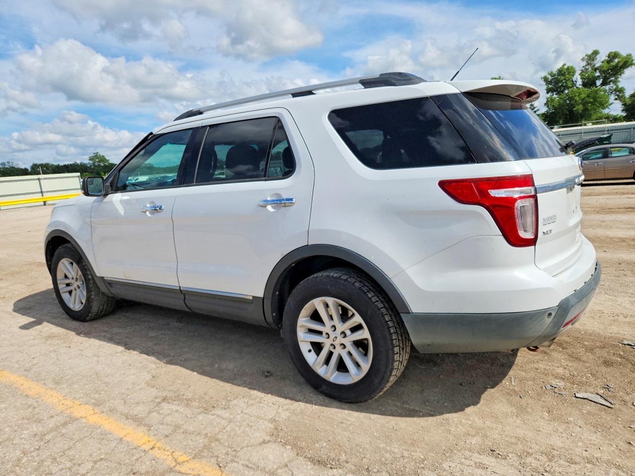 2013 Ford Explorer Xlt White vin: 1FM5K8D88DGC71802