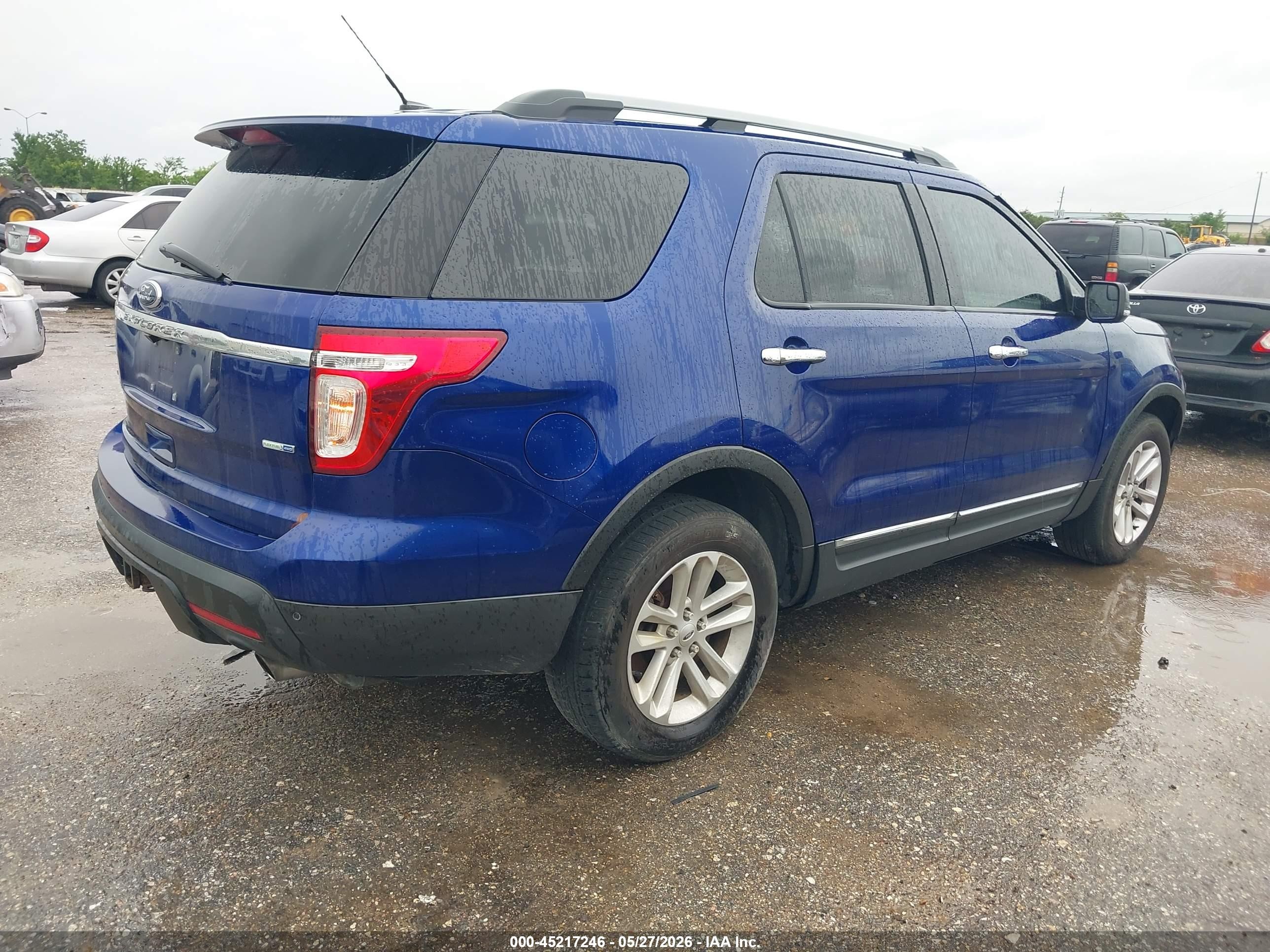 2013 Ford Explorer Xlt Blue vin: 1FM5K8D88DGC80483