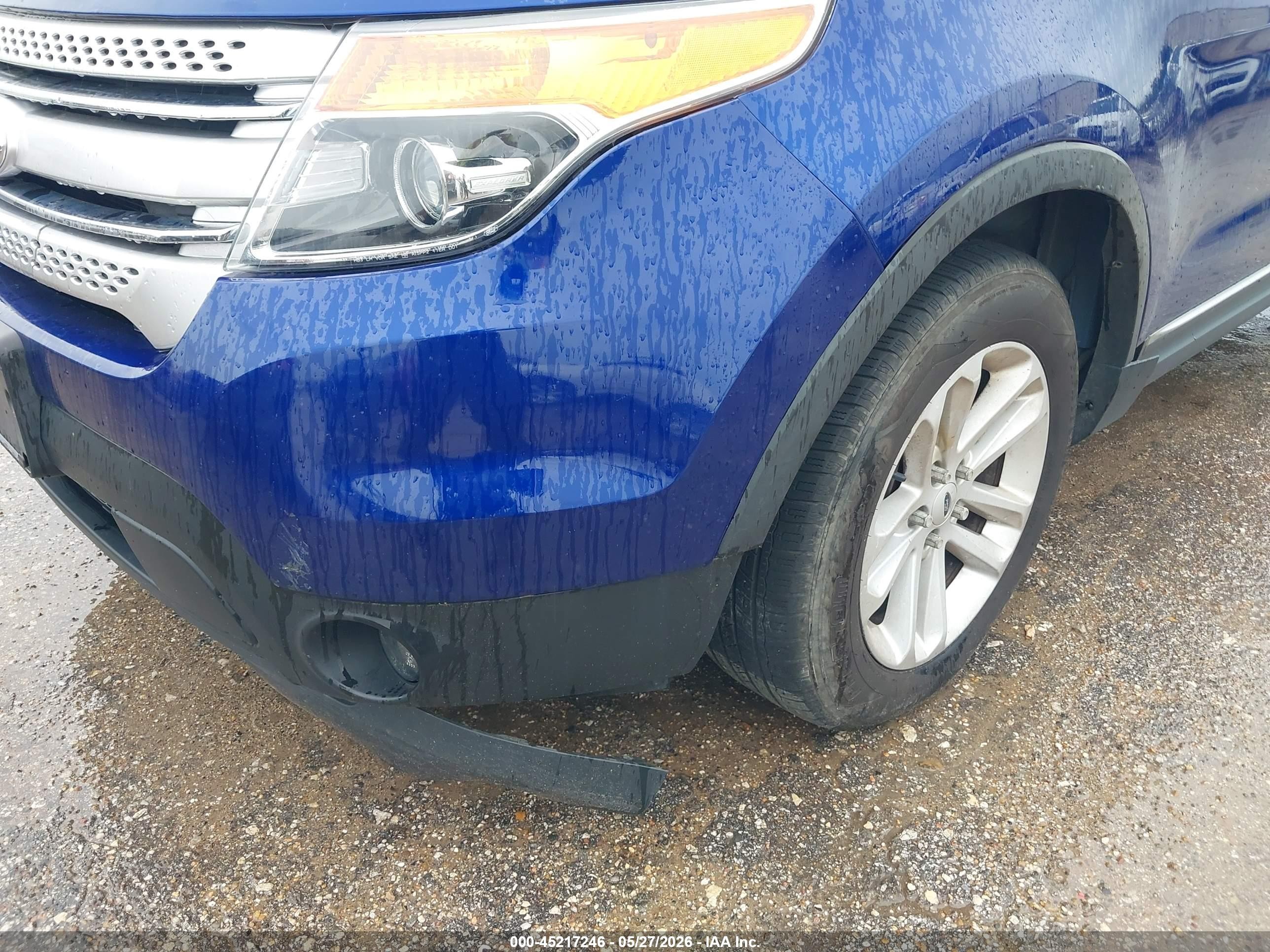 2013 Ford Explorer Xlt Blue vin: 1FM5K8D88DGC80483