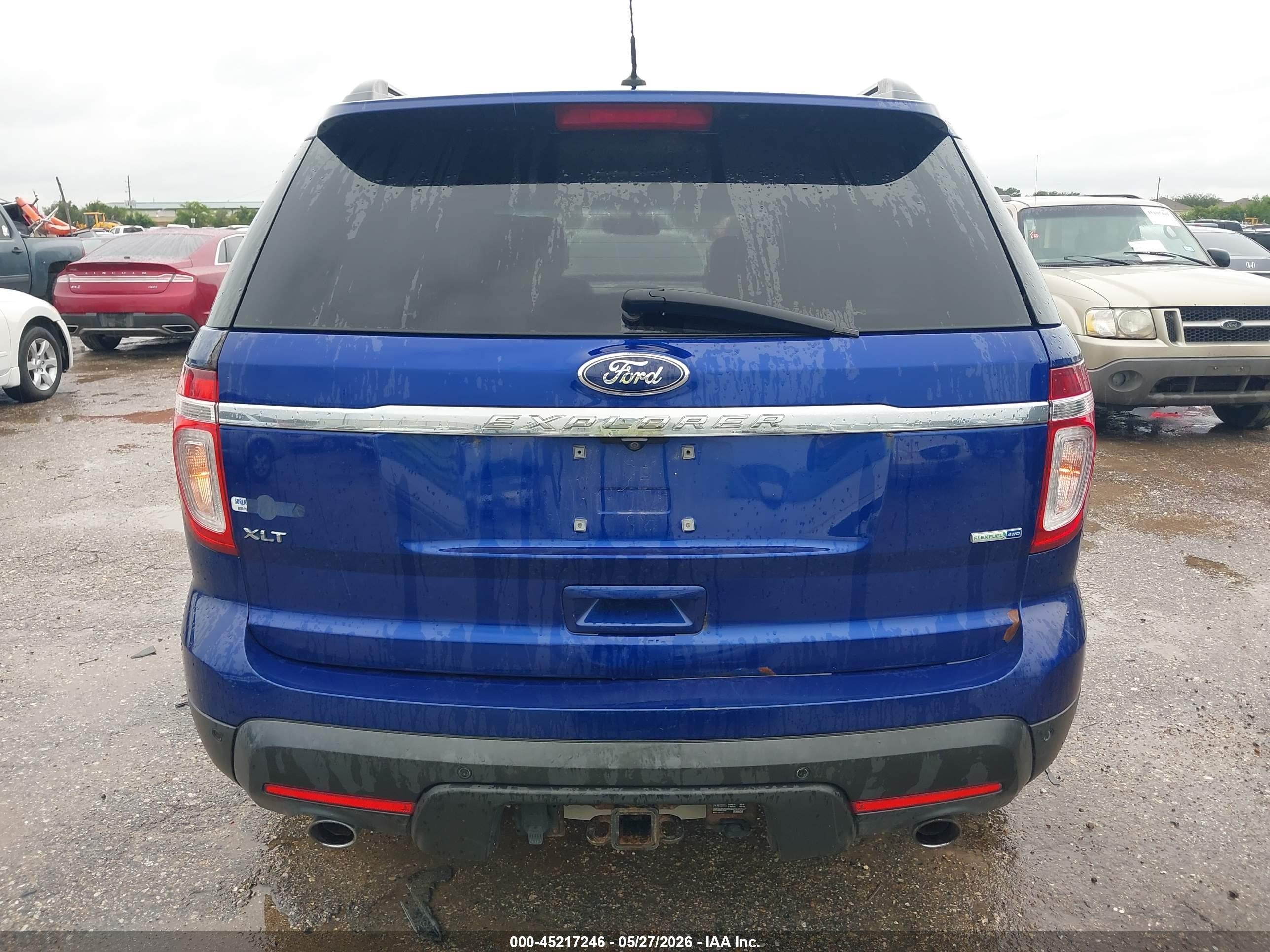 2013 Ford Explorer Xlt Blue vin: 1FM5K8D88DGC80483