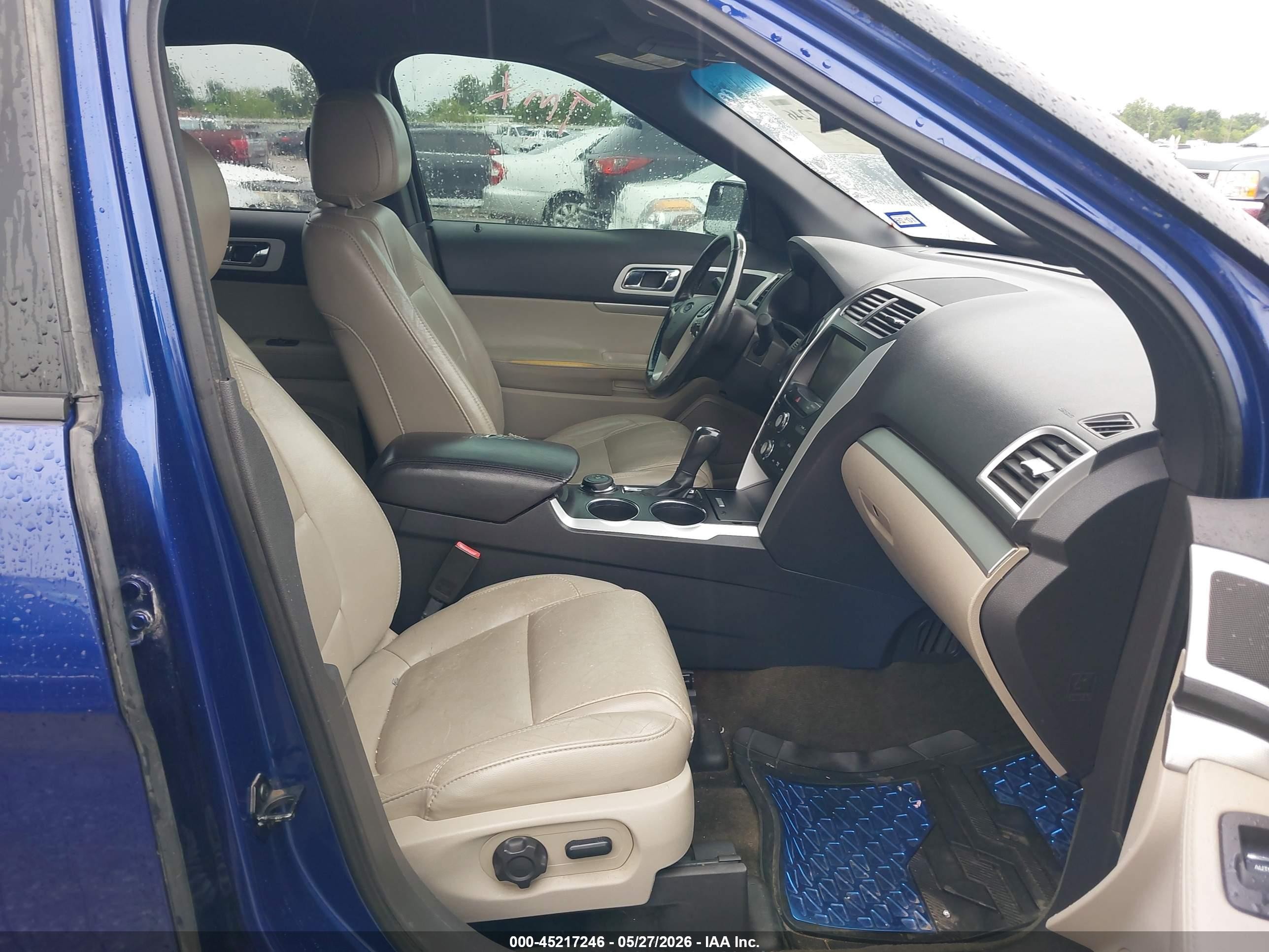 2013 Ford Explorer Xlt Blue vin: 1FM5K8D88DGC80483