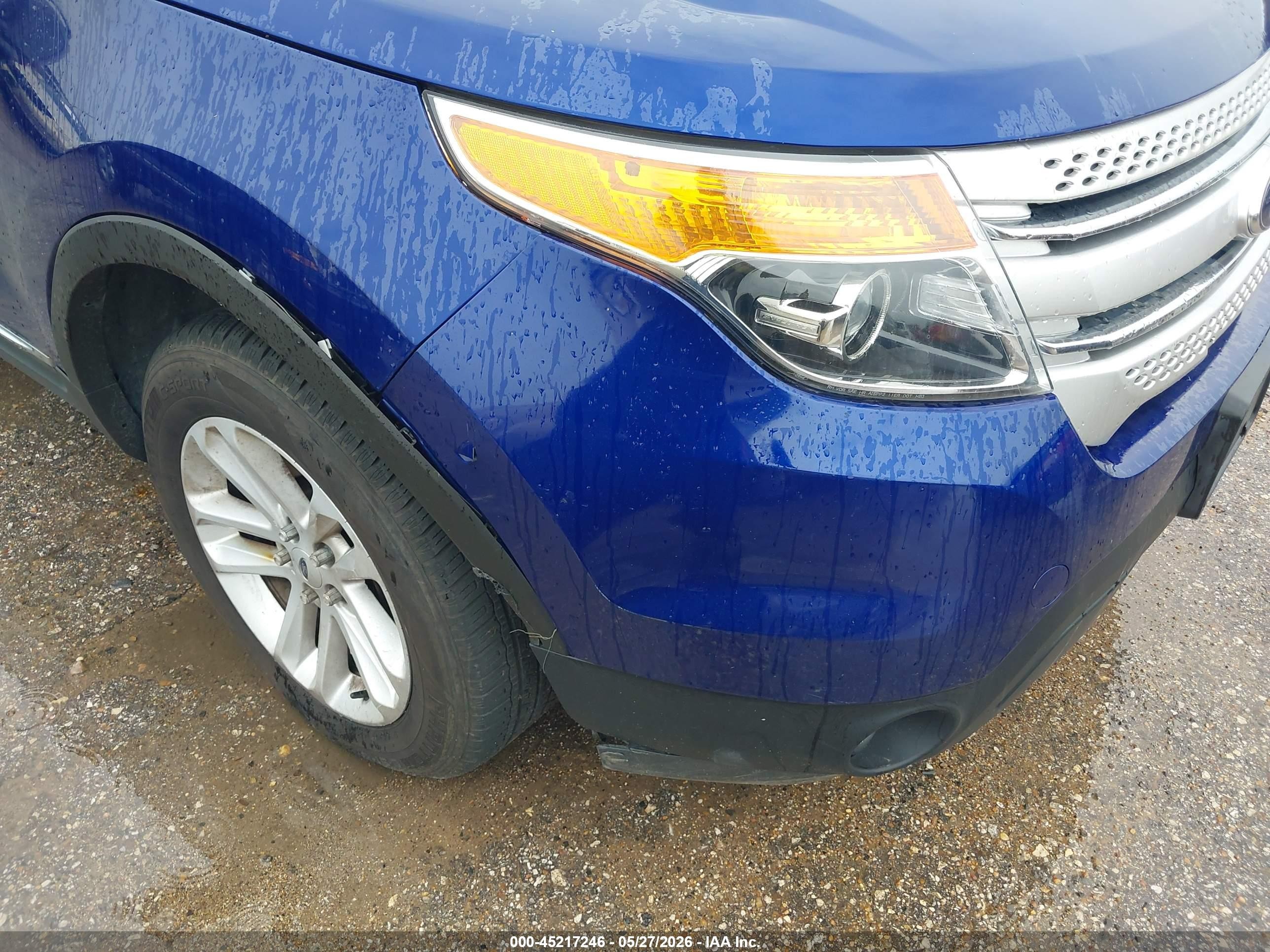 2013 Ford Explorer Xlt Blue vin: 1FM5K8D88DGC80483