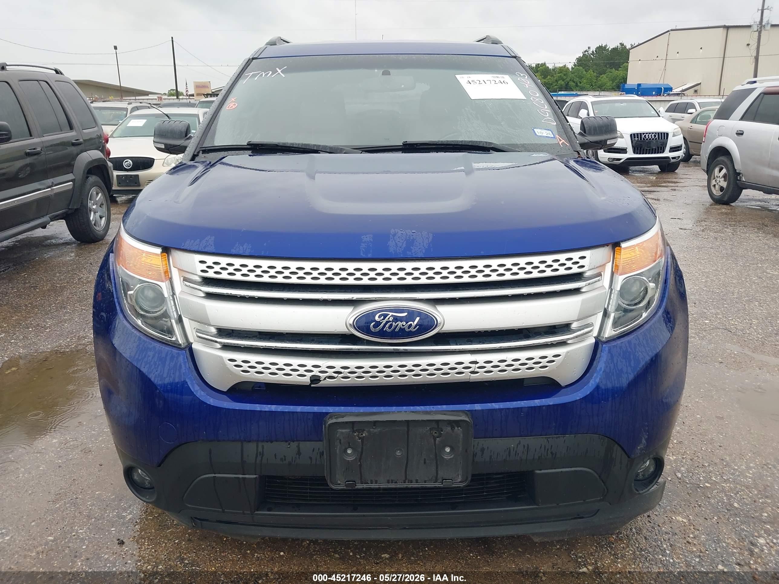 2013 Ford Explorer Xlt Blue vin: 1FM5K8D88DGC80483