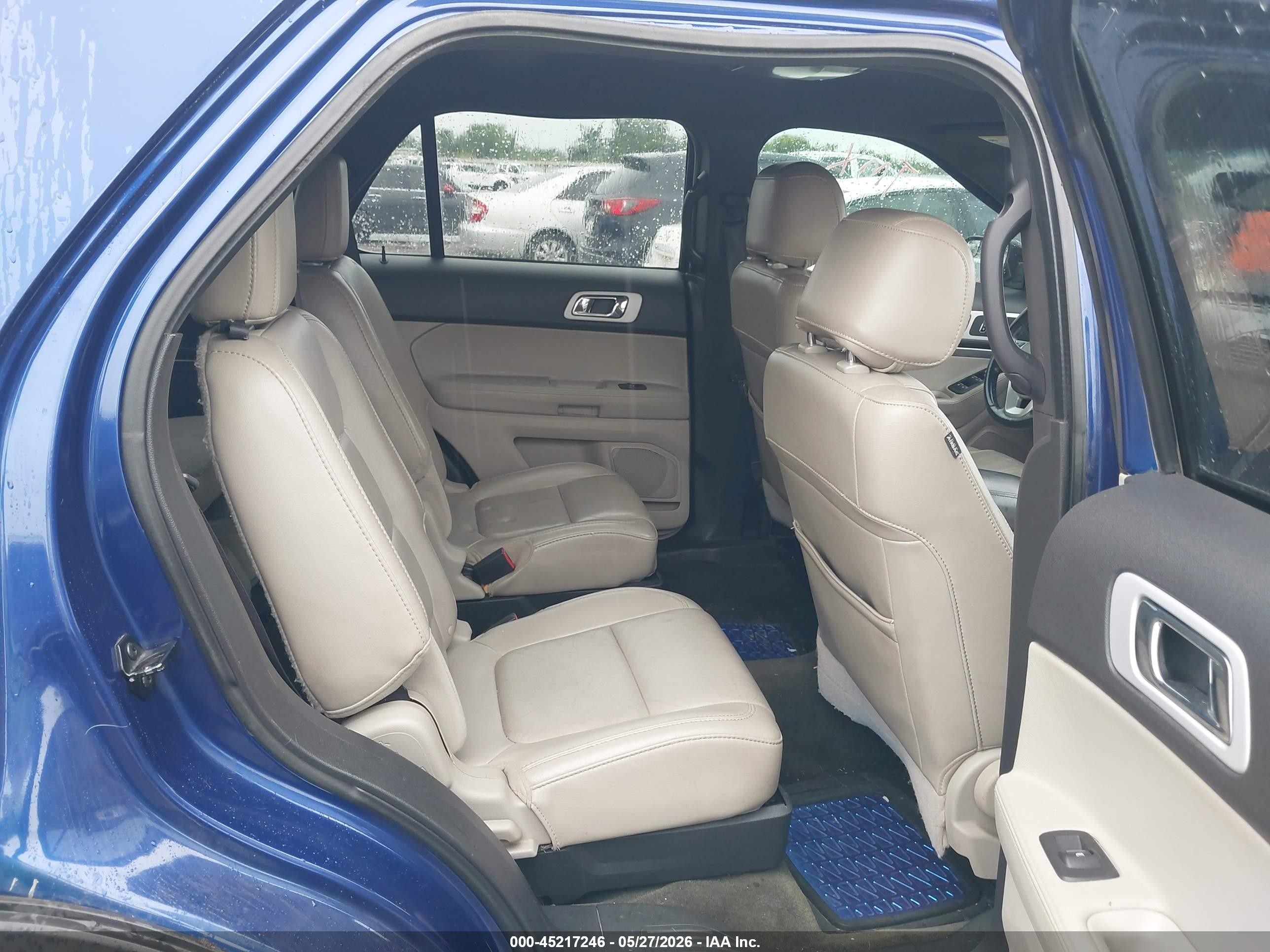 2013 Ford Explorer Xlt Blue vin: 1FM5K8D88DGC80483