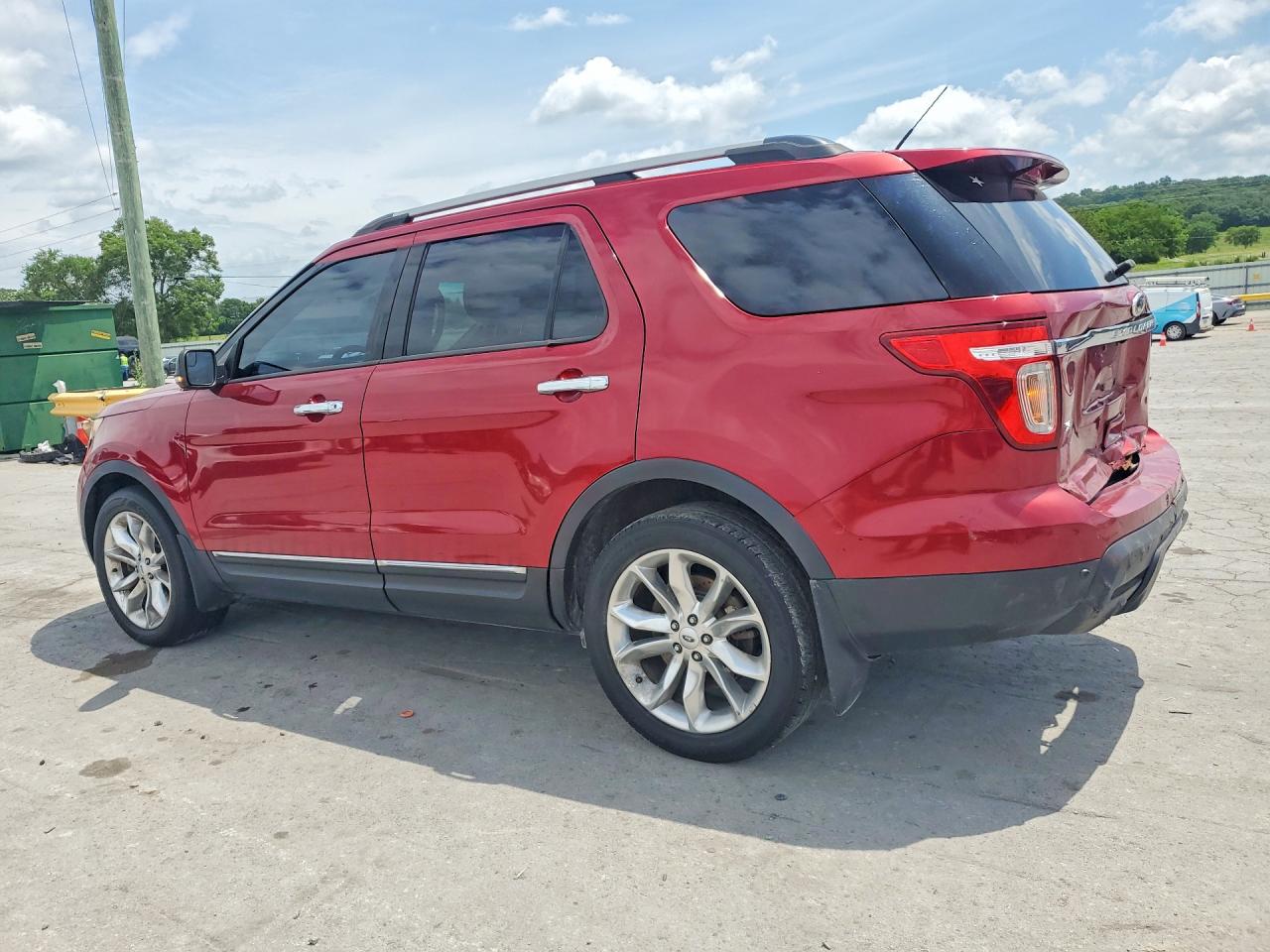 2014 Ford Explorer Xlt Red vin: 1FM5K8D88EGA88336