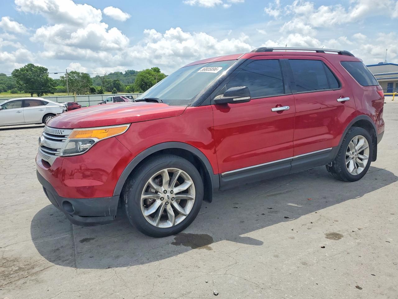 2014 Ford Explorer Xlt Red vin: 1FM5K8D88EGA88336
