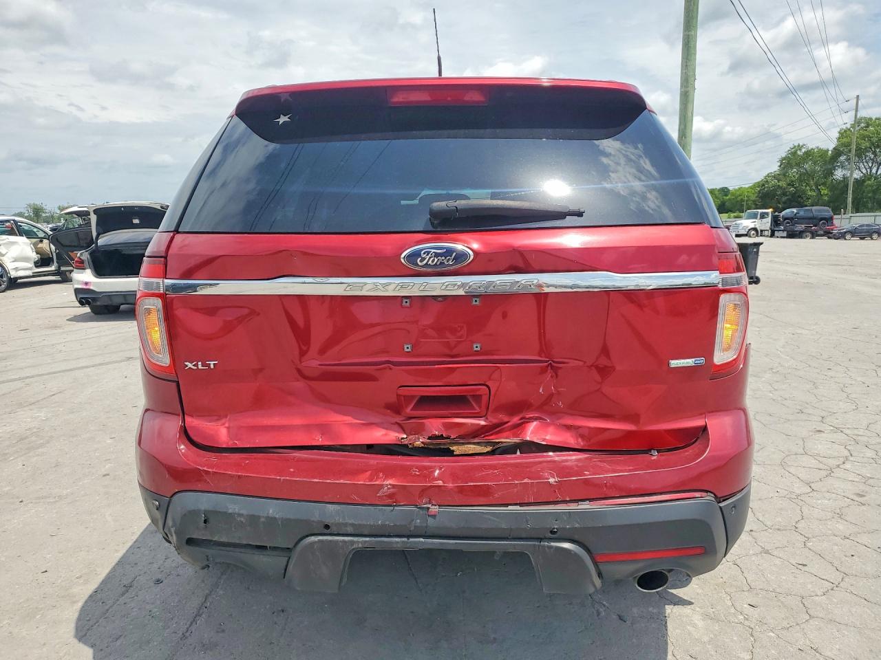 2014 Ford Explorer Xlt Red vin: 1FM5K8D88EGA88336