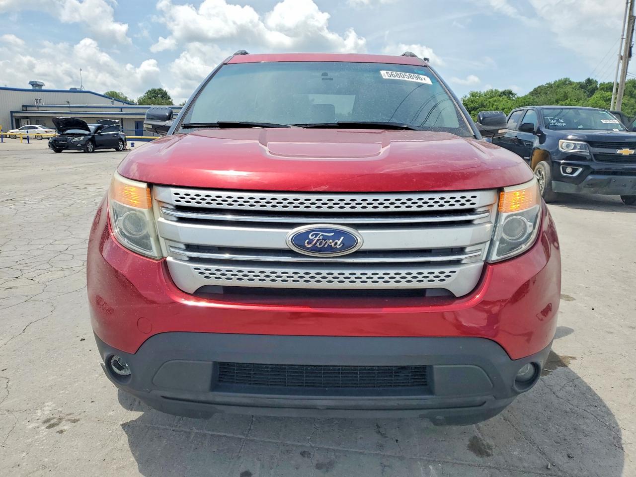 2014 Ford Explorer Xlt Red vin: 1FM5K8D88EGA88336