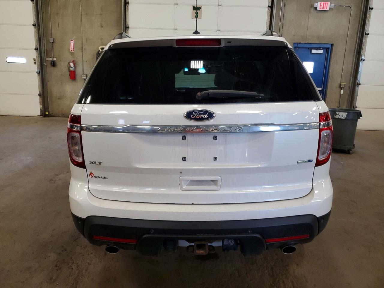 2014 Ford Explorer Xlt White vin: 1FM5K8D88EGC35853