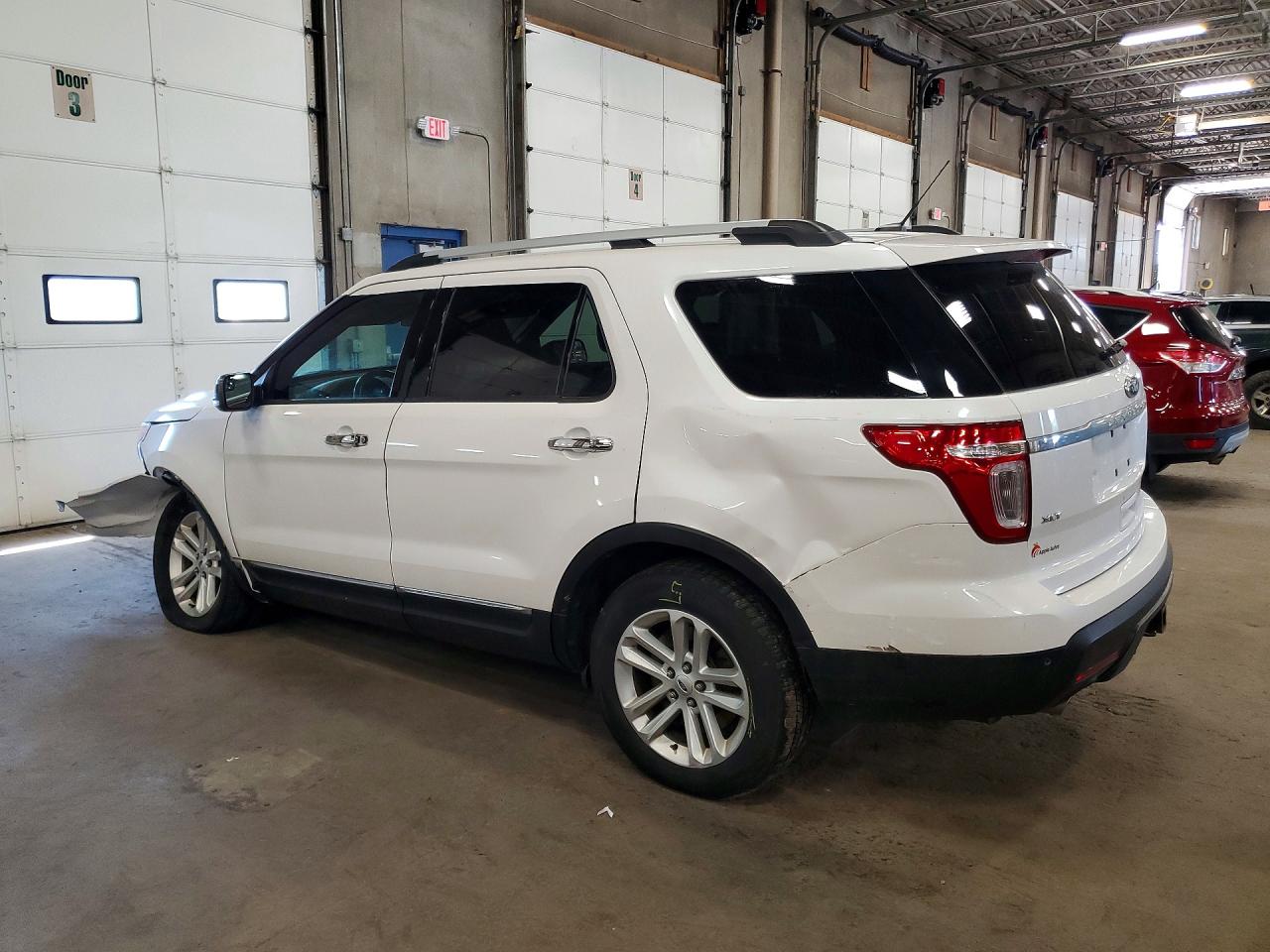 2014 Ford Explorer Xlt White vin: 1FM5K8D88EGC35853