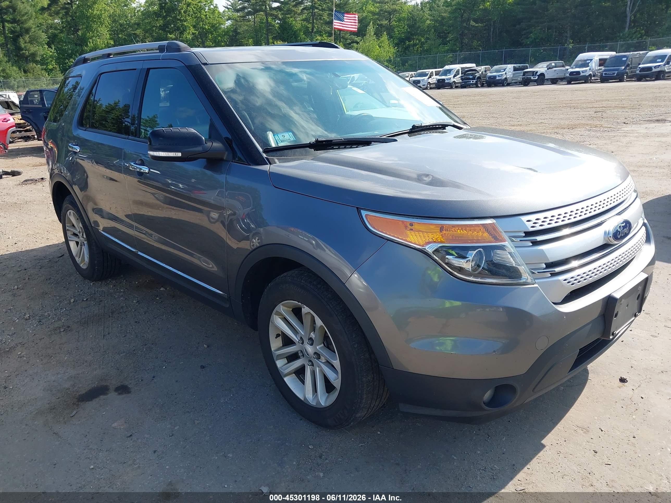 2014 Ford Explorer Xlt Gray vin: 1FM5K8D88EGC53947