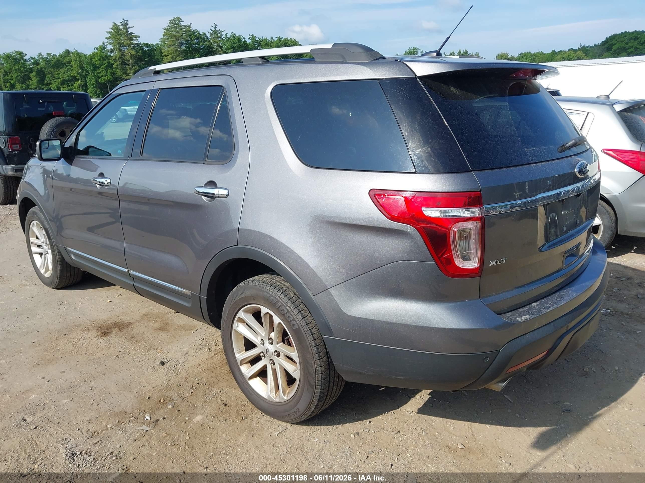 2014 Ford Explorer Xlt Gray vin: 1FM5K8D88EGC53947