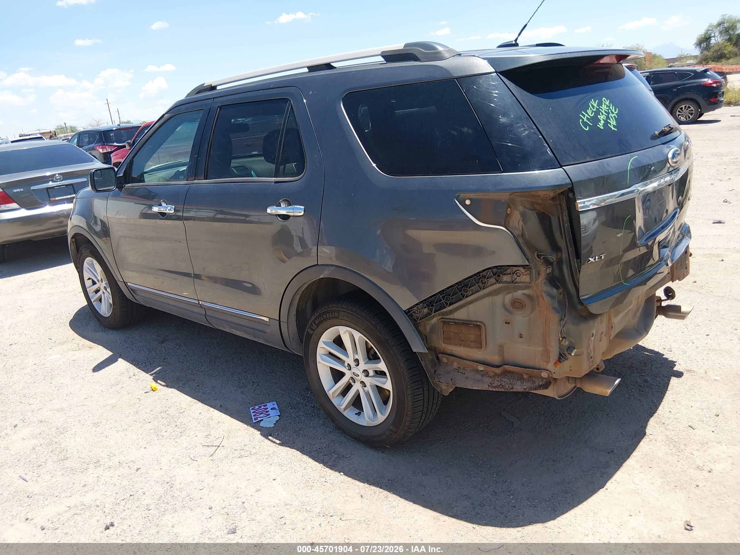 2015 Ford Explorer Xlt Серый vin: 1FM5K8D88FGB84436