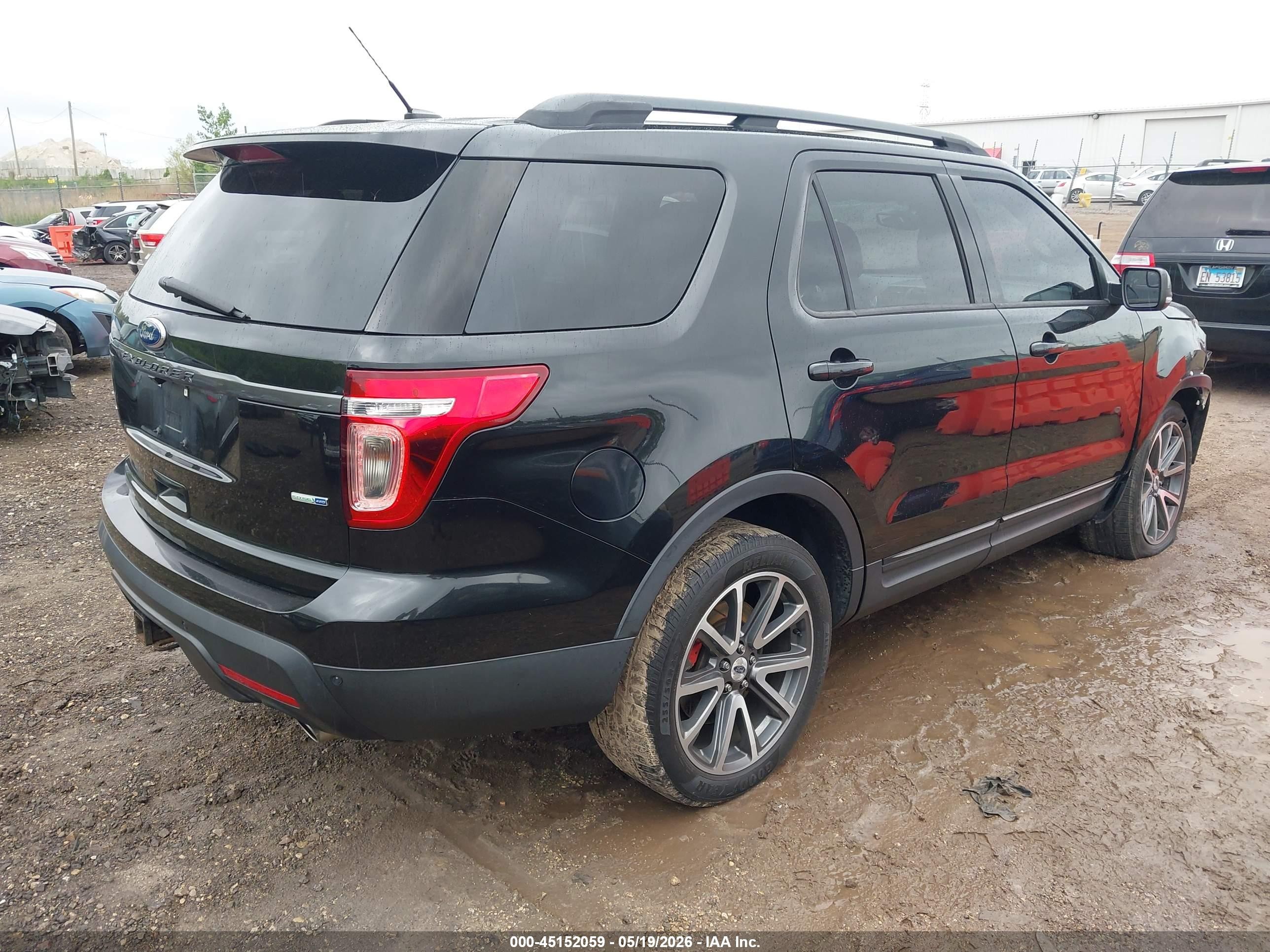 2015 Ford Explorer Xlt Black vin: 1FM5K8D88FGC10016