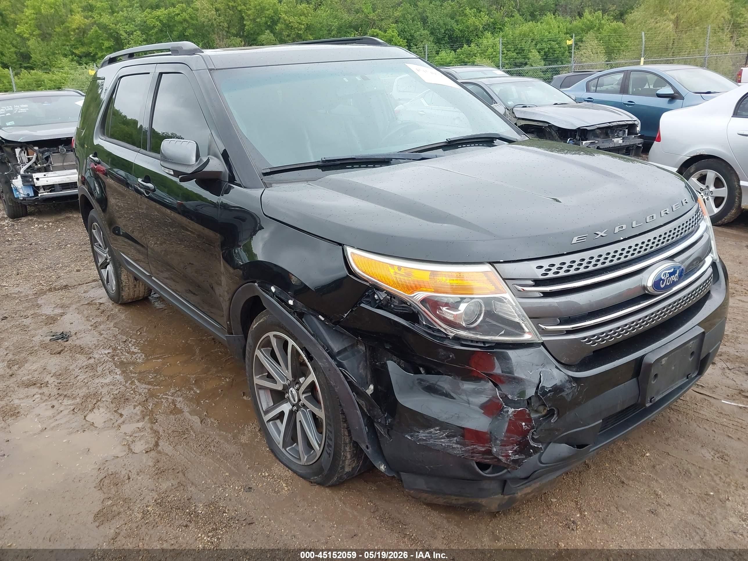 2015 Ford Explorer Xlt Black vin: 1FM5K8D88FGC10016