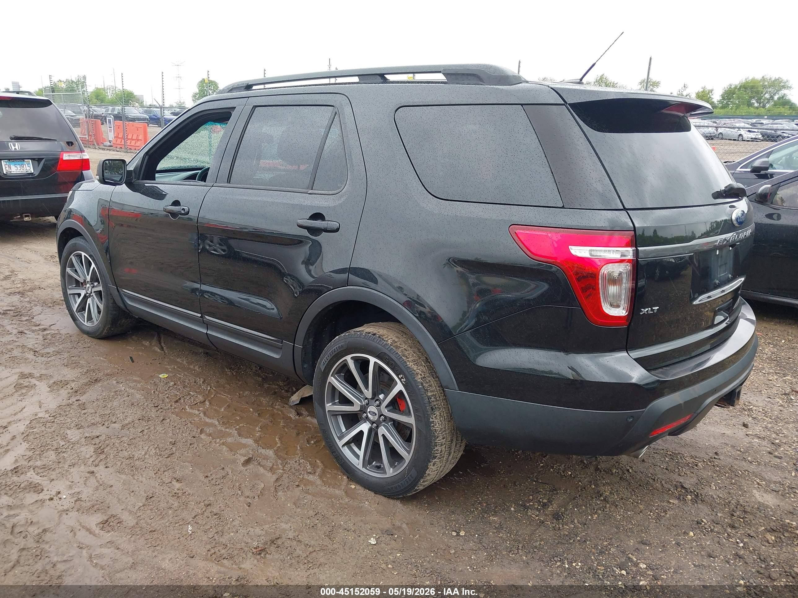 2015 Ford Explorer Xlt Black vin: 1FM5K8D88FGC10016